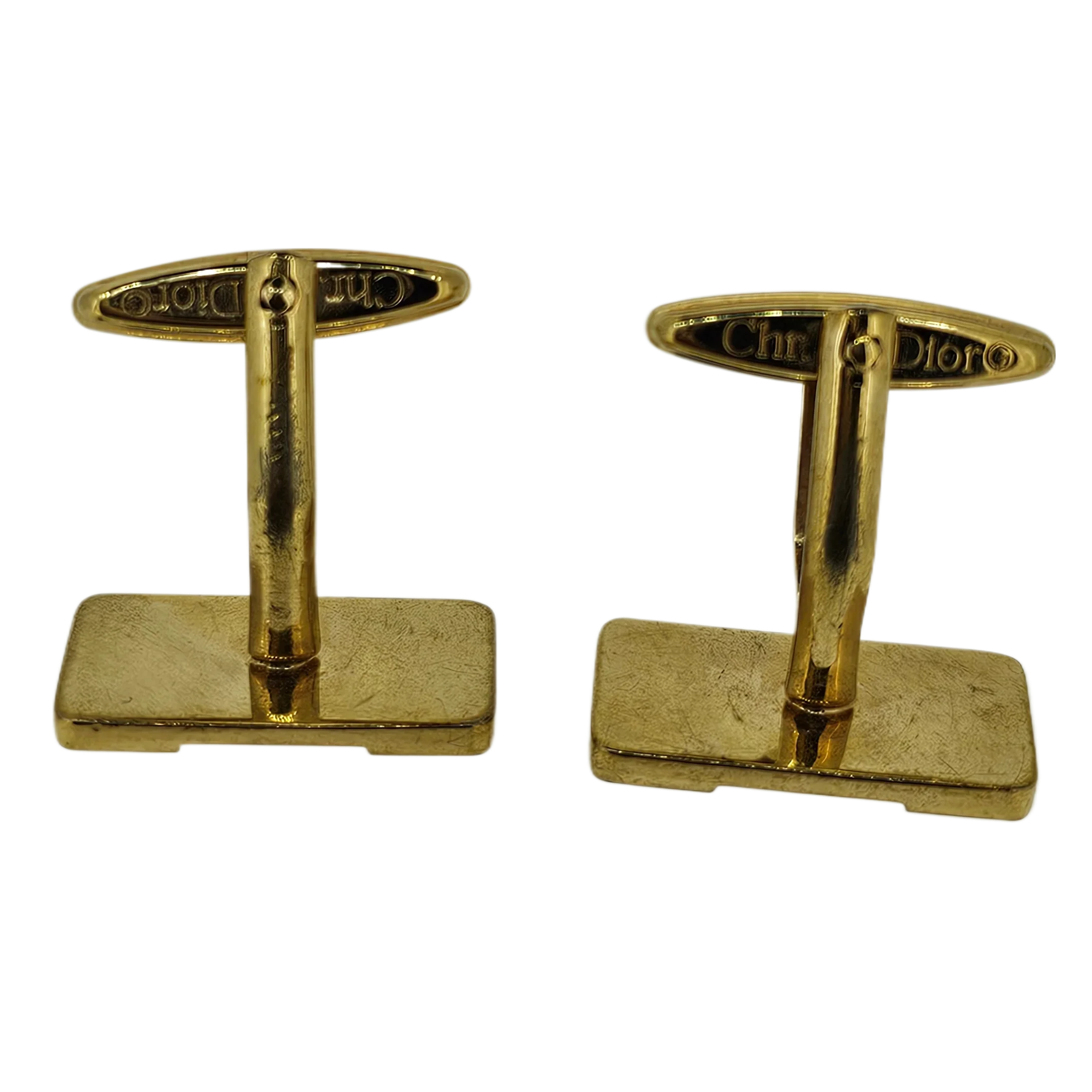 Dior Metal Gold-tone Cufflinks - Lost Designer