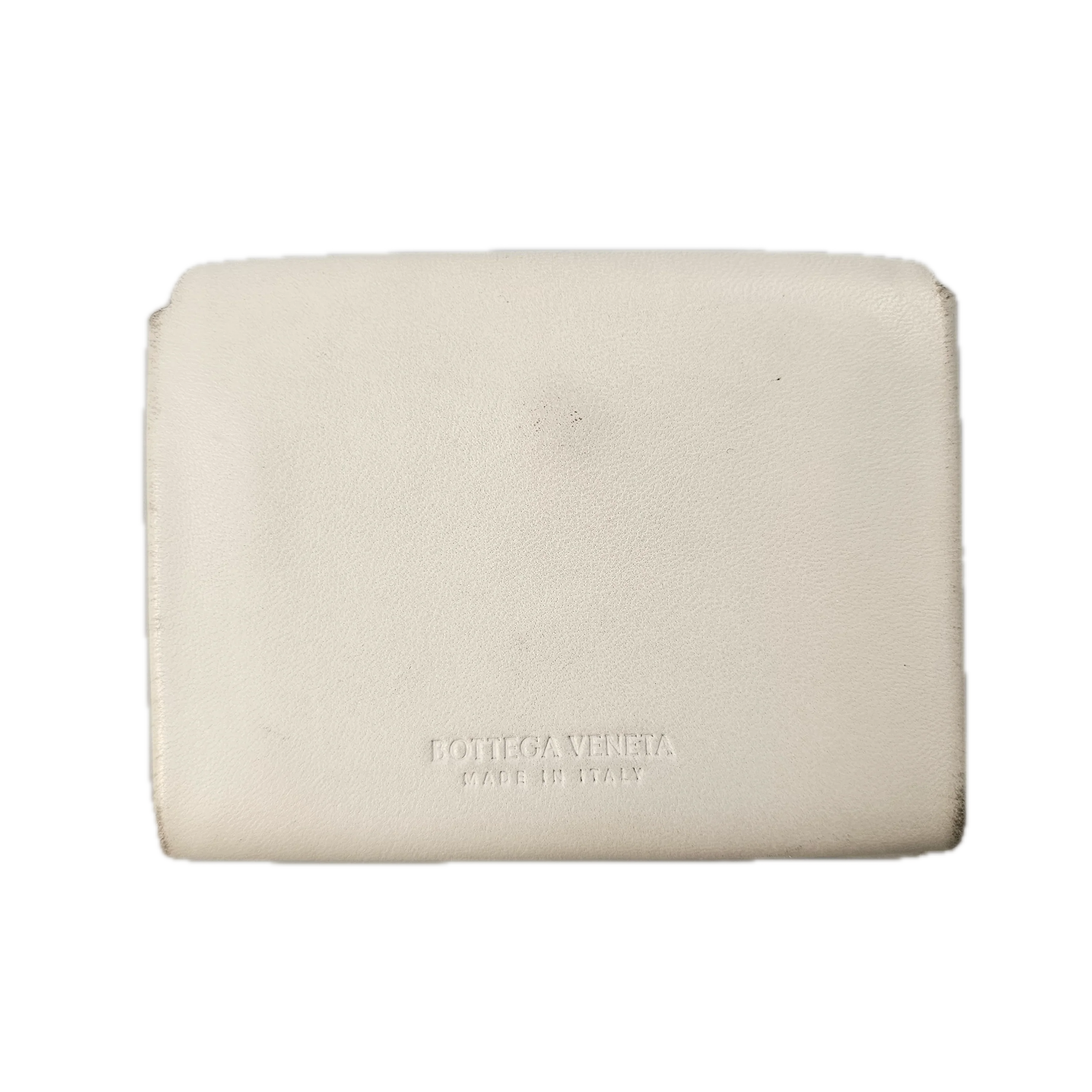 Bottega Veneta White Leather Wallet - Lost Designer
