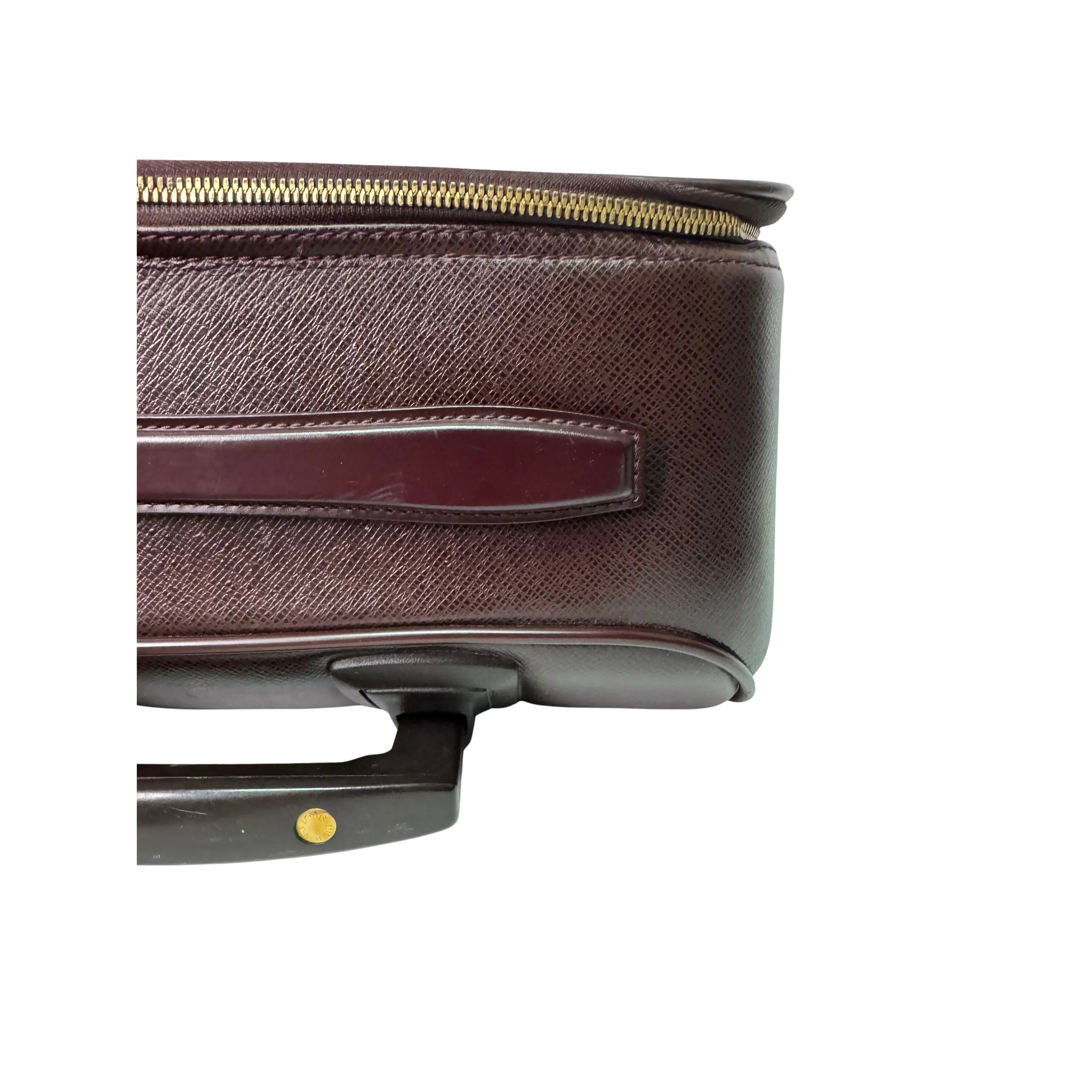 Louis Vuitton Pegase 45 Luggage Bag Leather Burgundy - Lost Designer