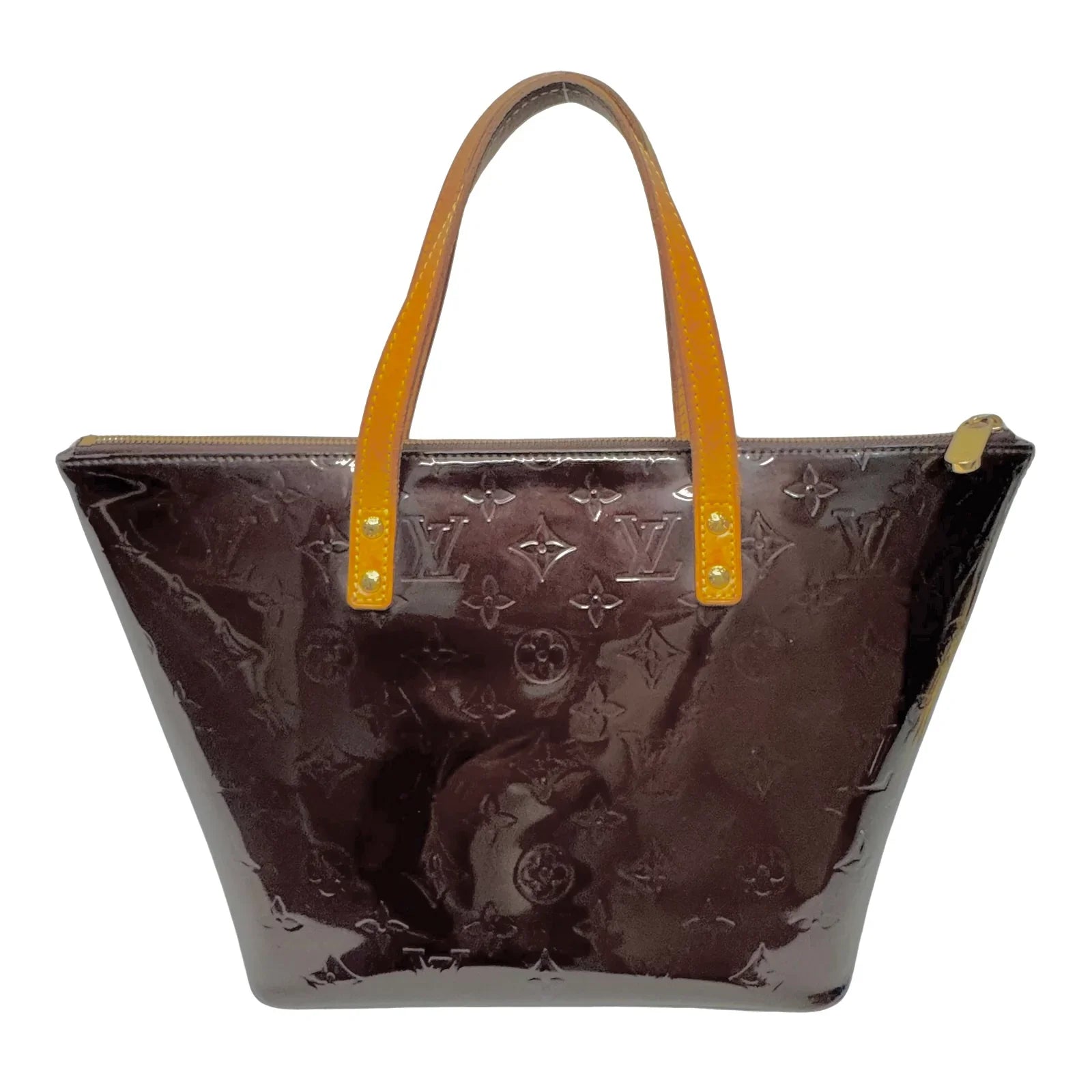 Louis Vuitton Vernis Bellevue PM in Dark Brown Patent Leather Bag - Lost Designer