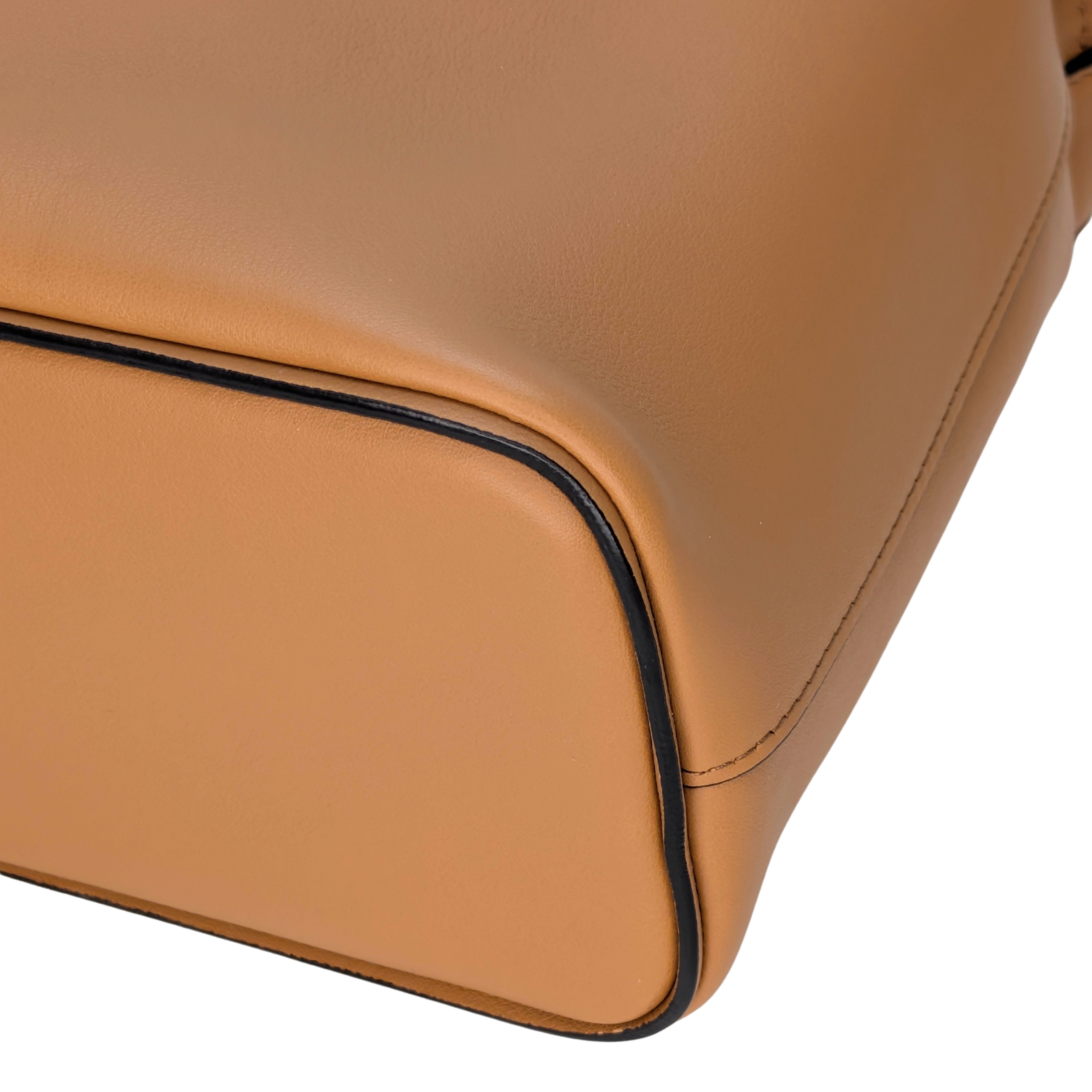 Celine Soft Cube Leather Bag Small Light Tan