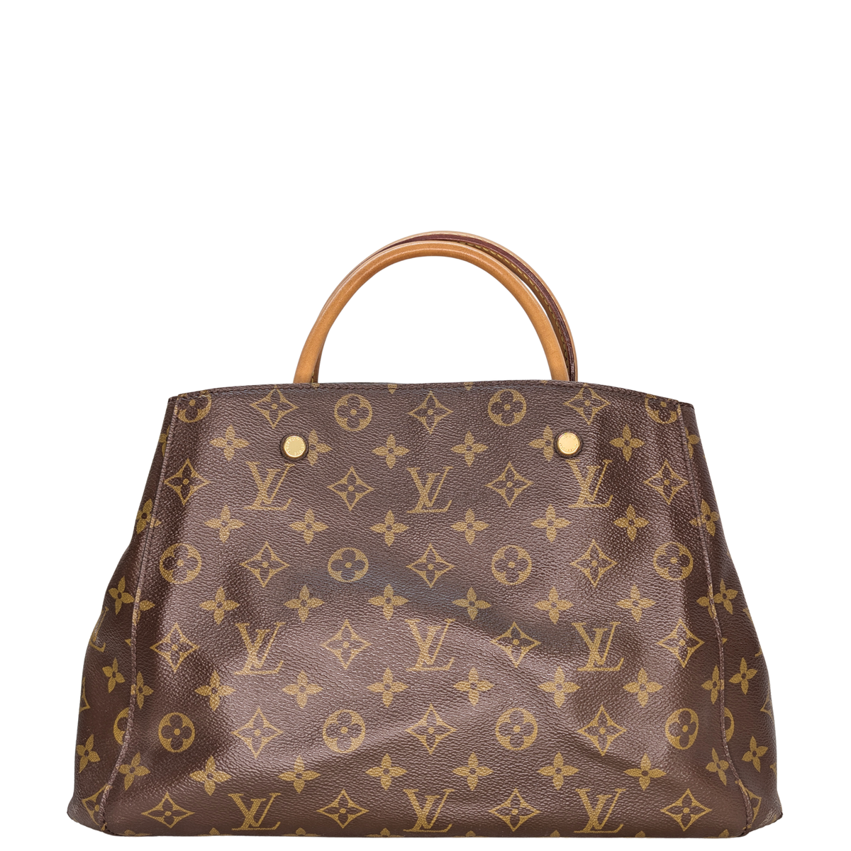 Louis Vuitton Monogram Montaigne MM Handbag Shoulder Bag Brown