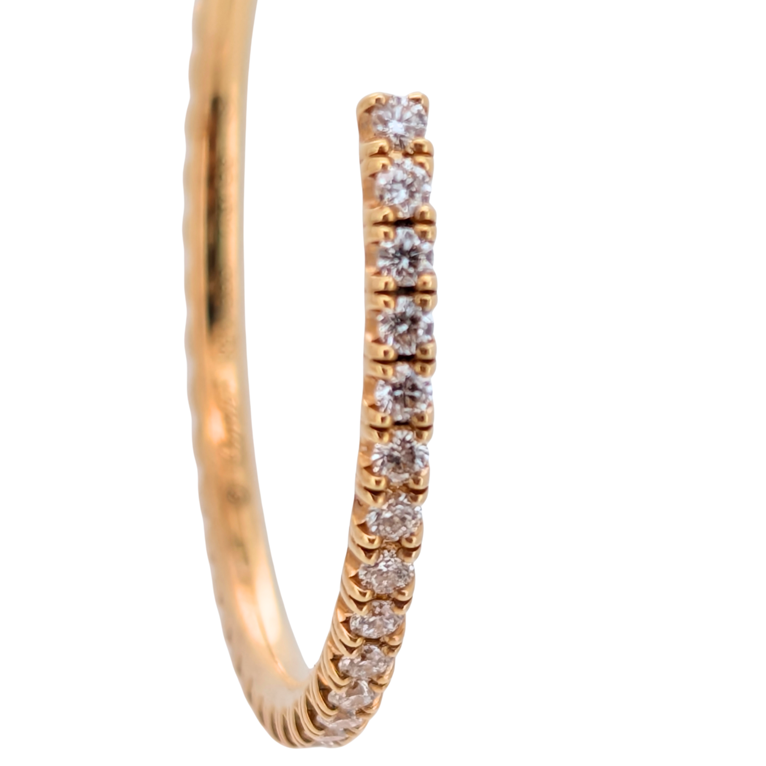 Cartier Étincelle de Cartier Medium Diamond Hoop Earrings in 18ct Yellow Gold
