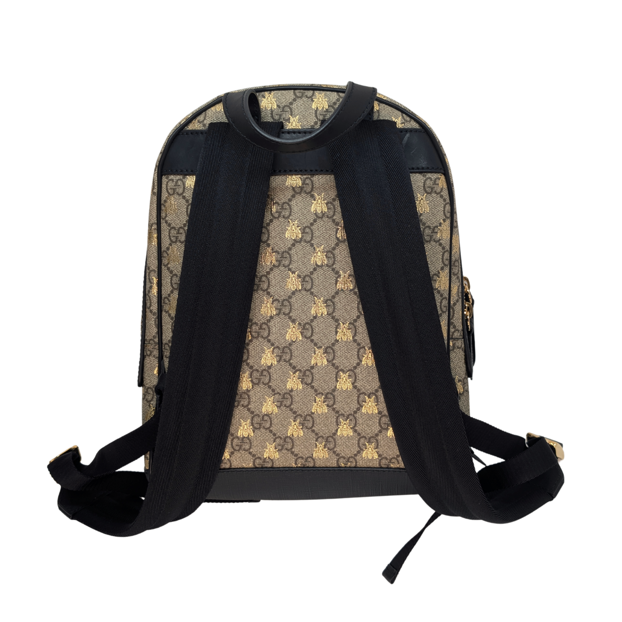 Gucci GG Supreme Bees Backpack Beige