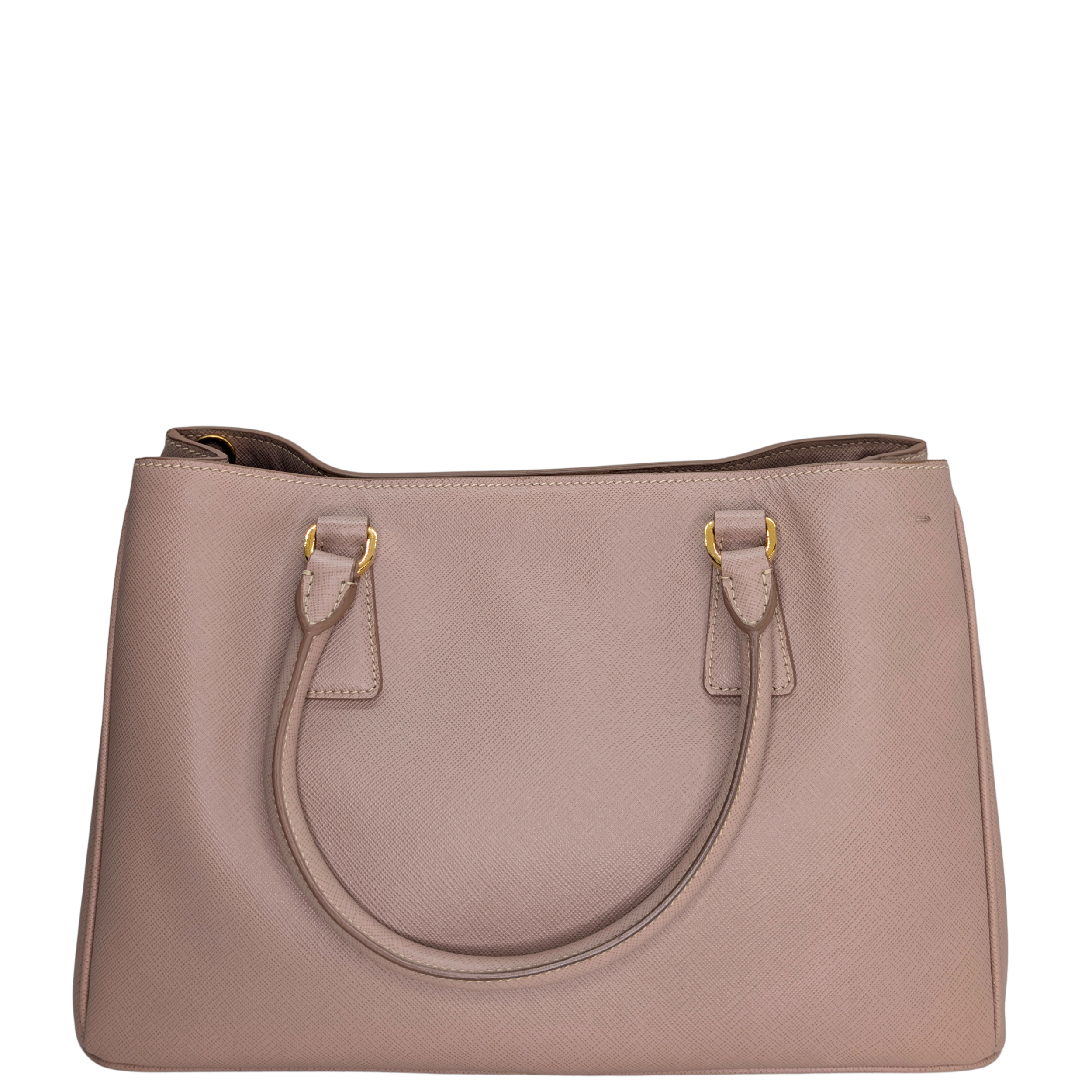 Prada Saffiano Small Galleria Lux Tote Bag Cammeo