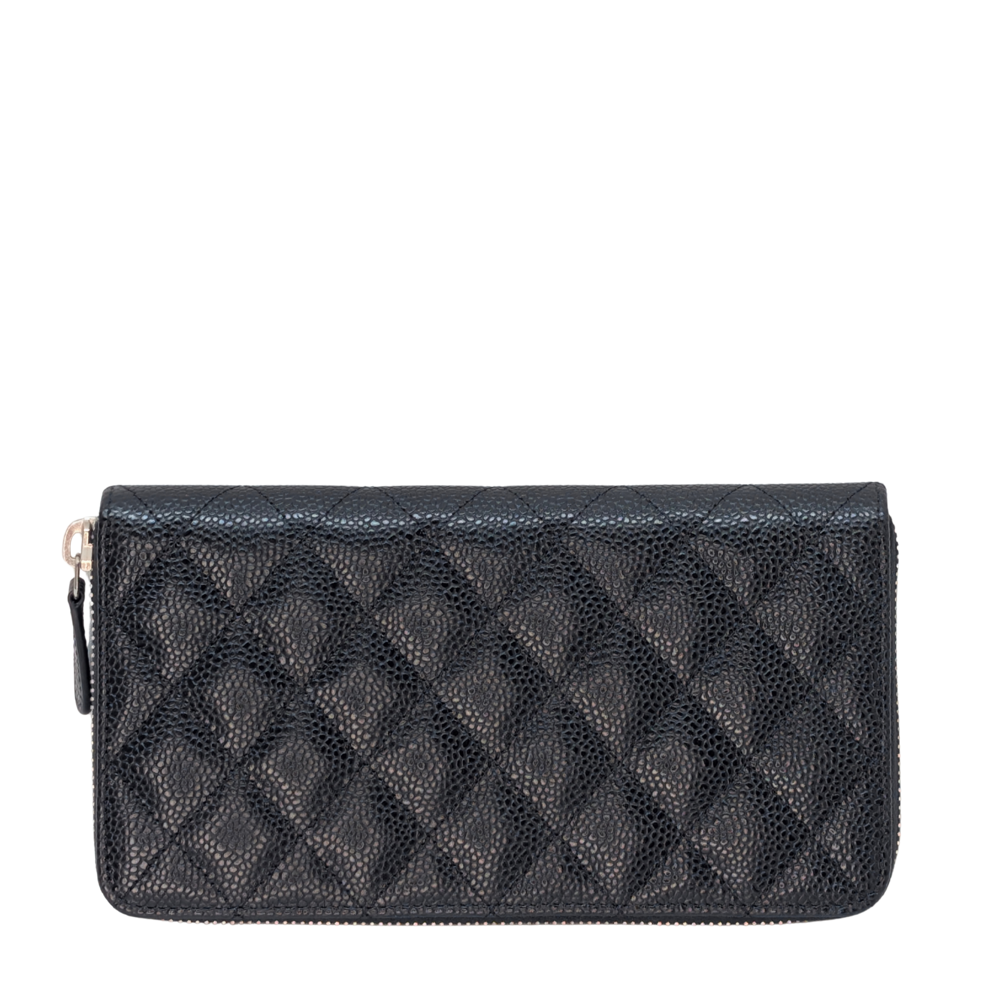 Chanel Cavier Leather Long Wallet Black