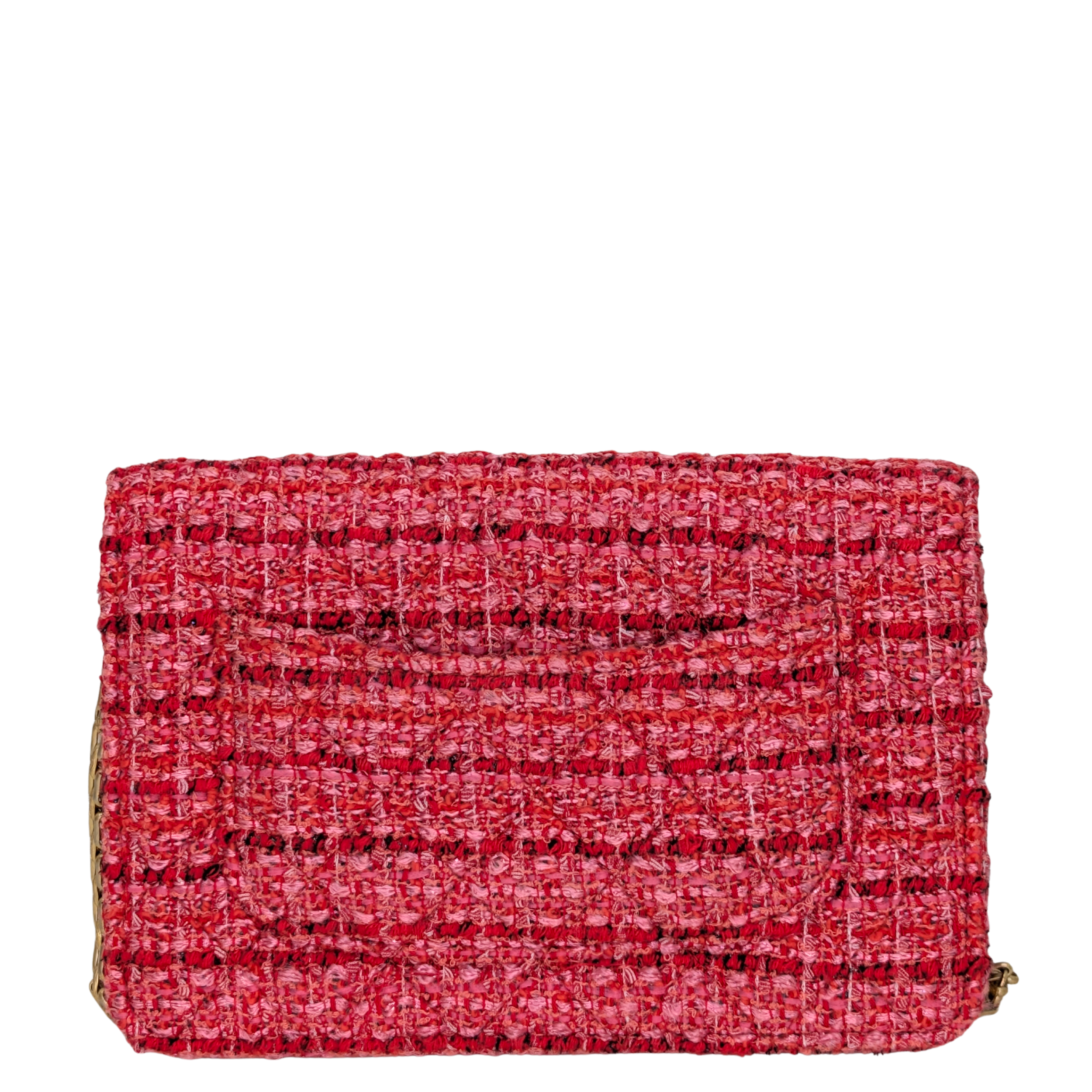 Chanel 2.55 Reissue Tweed Wallet on Chain Pink