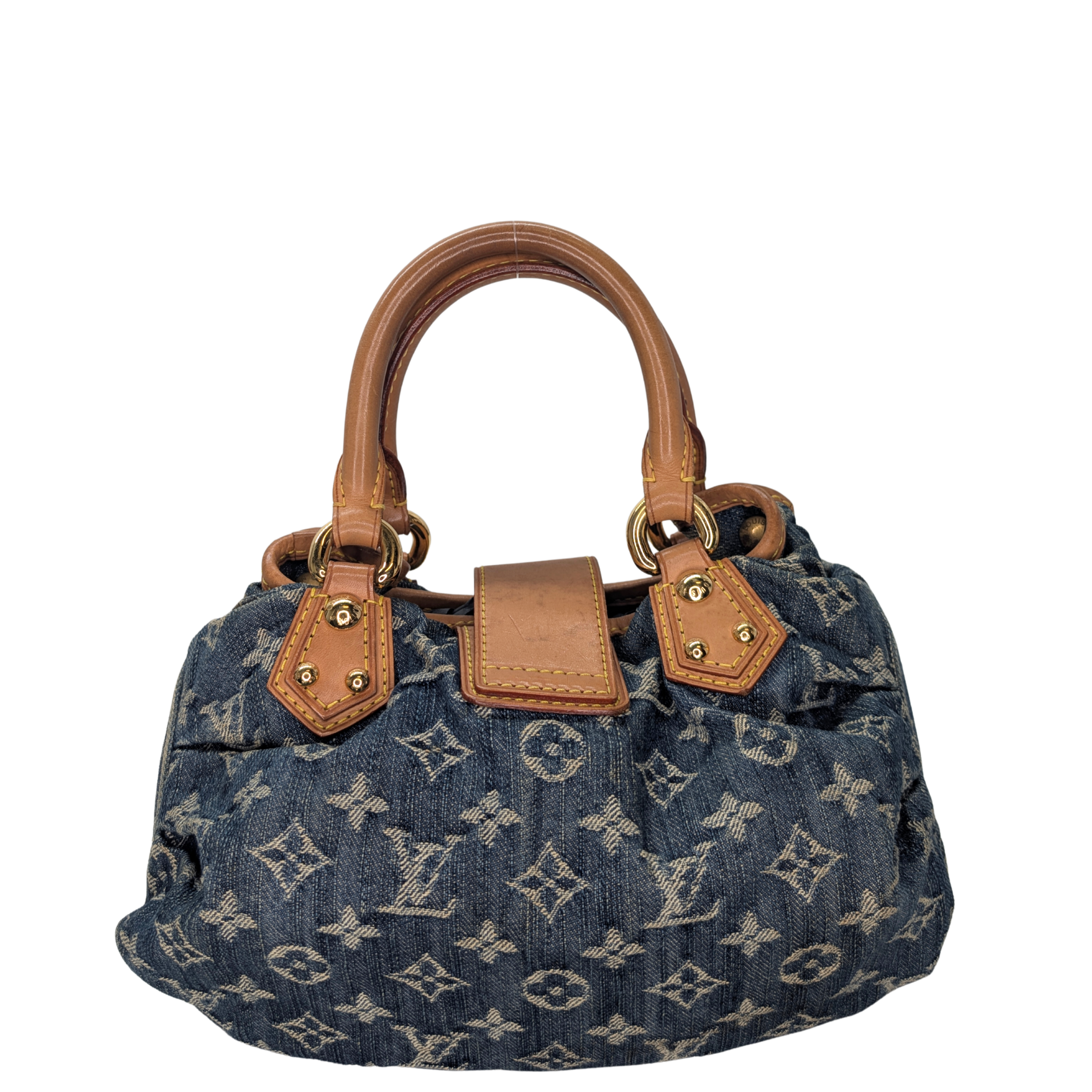 Louis Vuitton Pleaty Monogram Denim Handbag