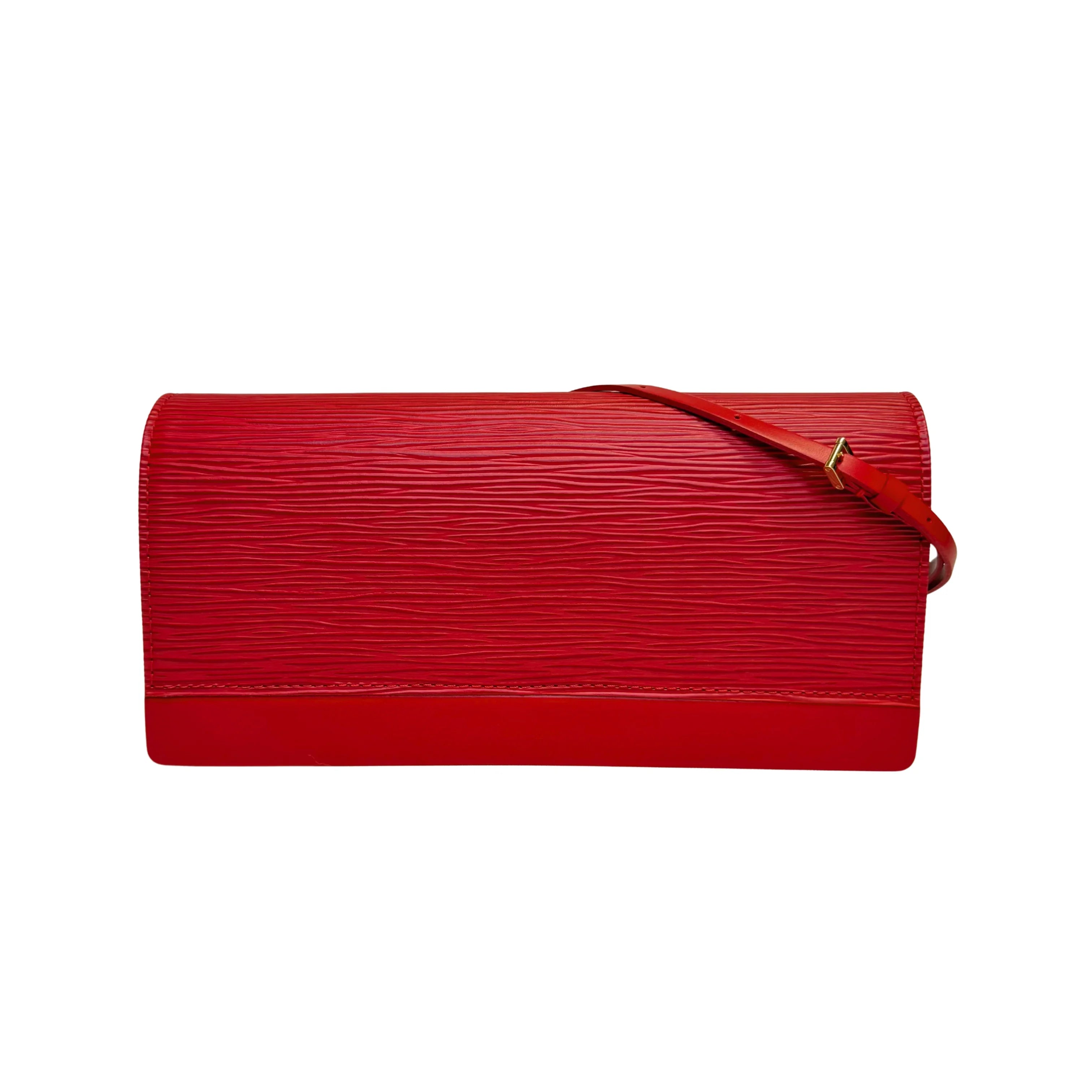 Louis Vuitton Epi Honfleur Castillan Red Shoulder Bag - Lost Designer