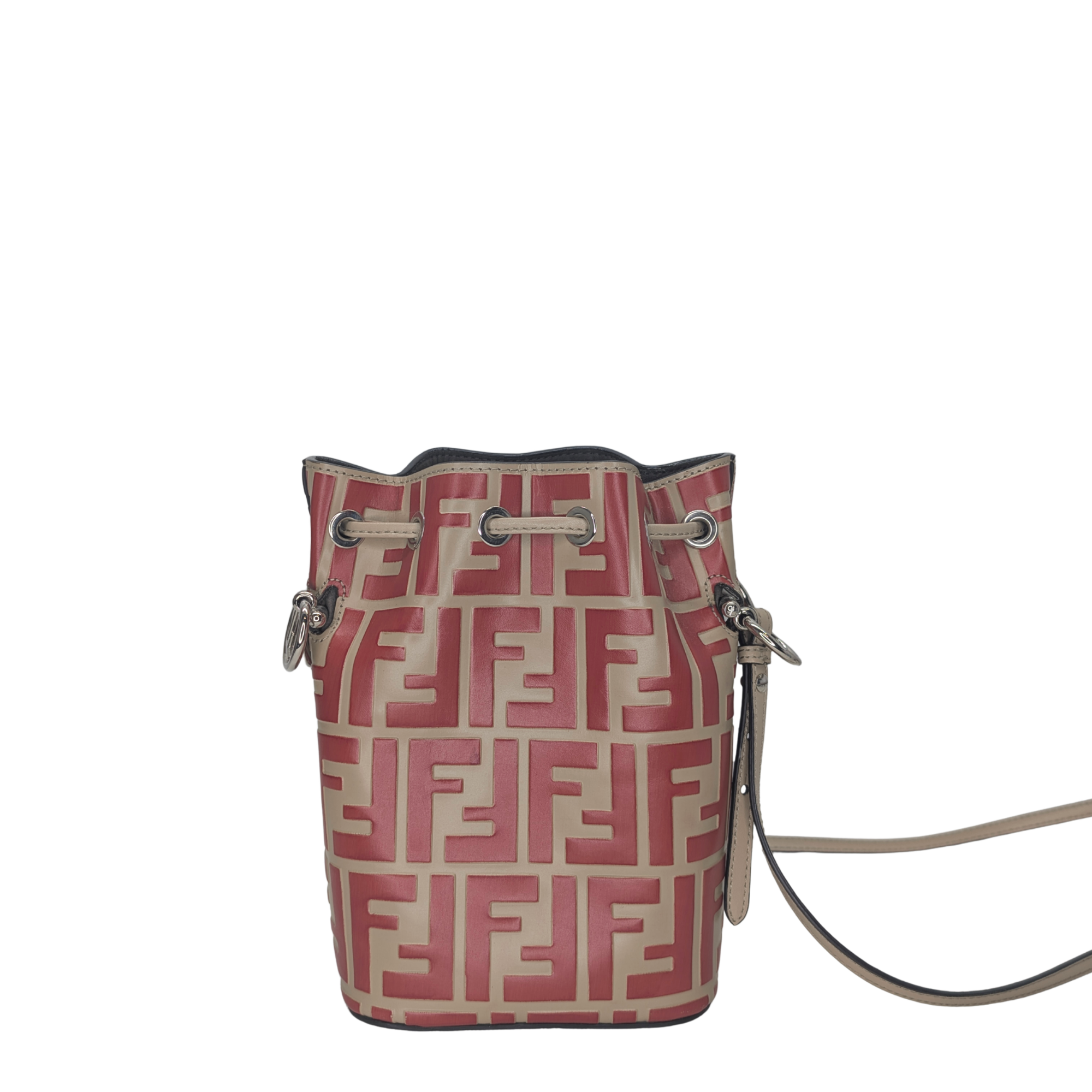 Fendi Mon Tresor Bucket Bag Red