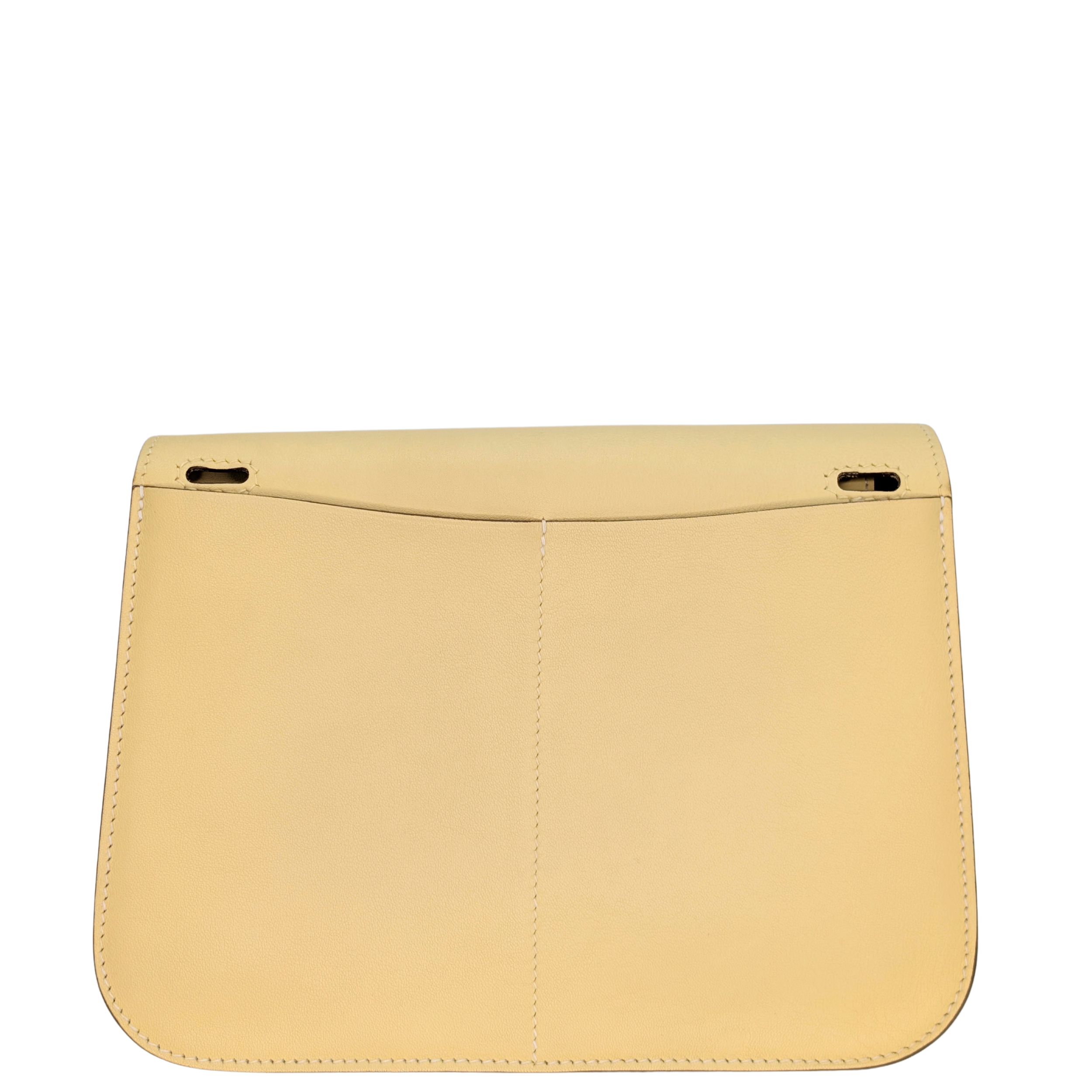Hermes Mini Halzan 22 Swift Jaune Poussin SHW Stamp X