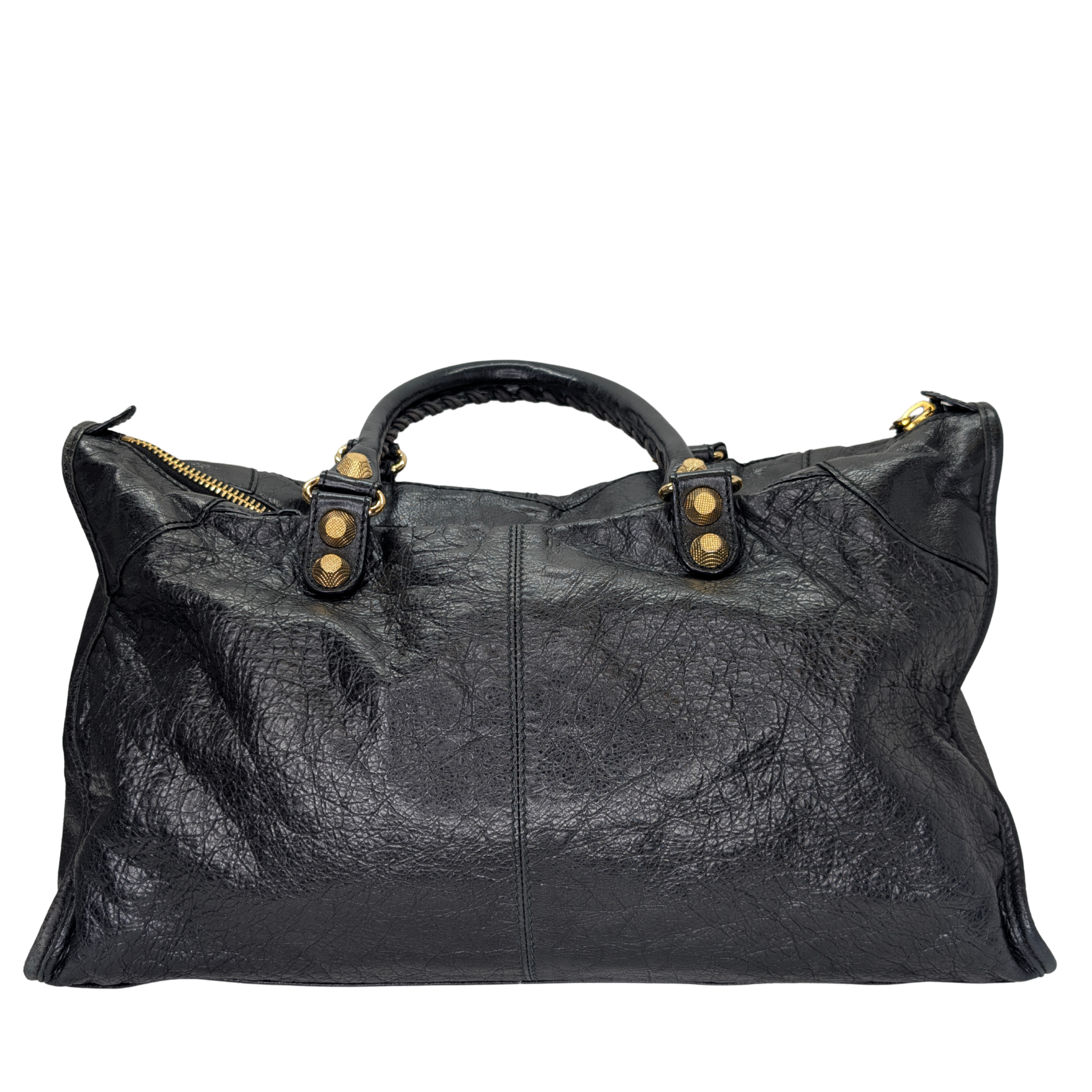 Balenciaga Le City Large Bag Gold Hardware Black