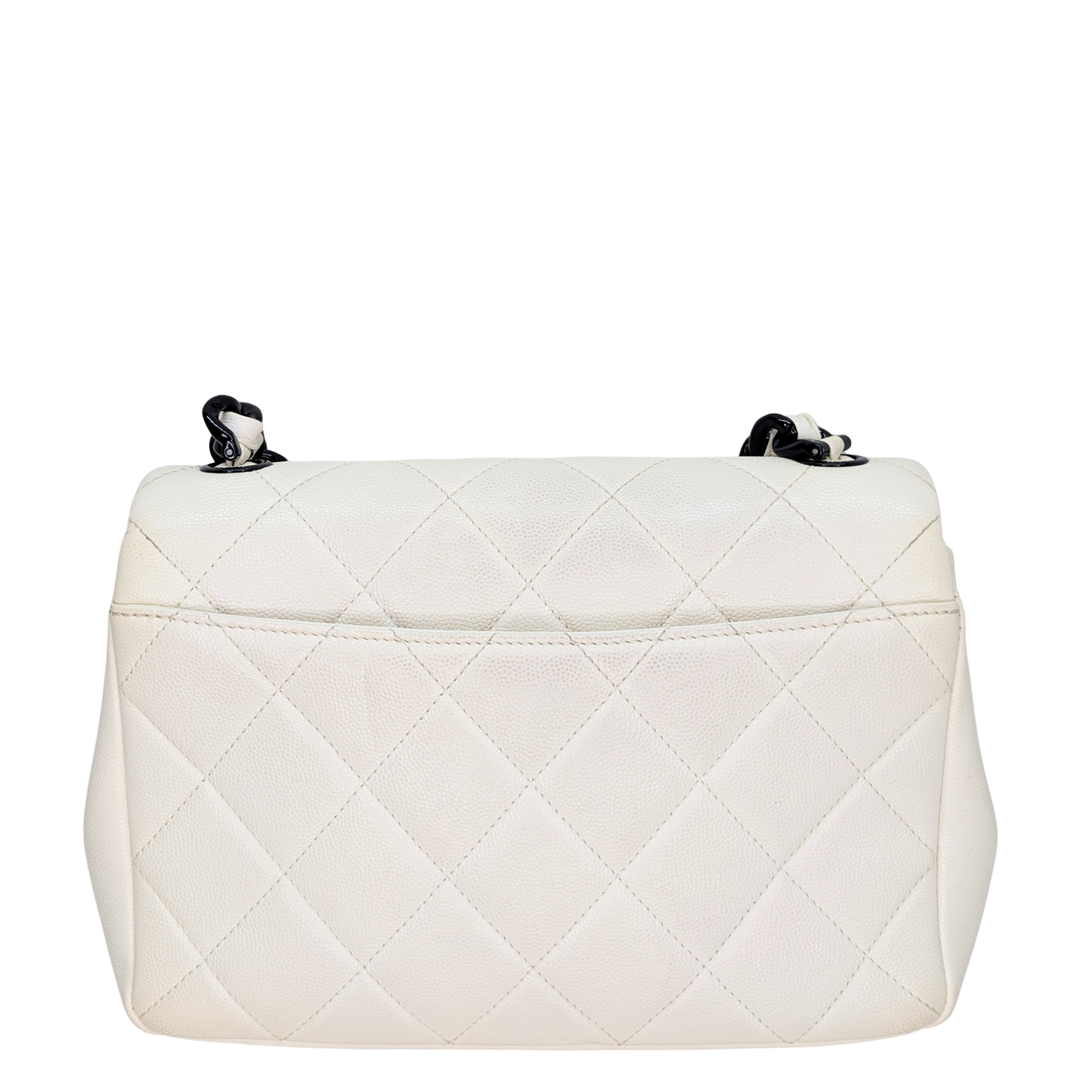 Chanel My Everything Flap Caviar Crossbody Bag White