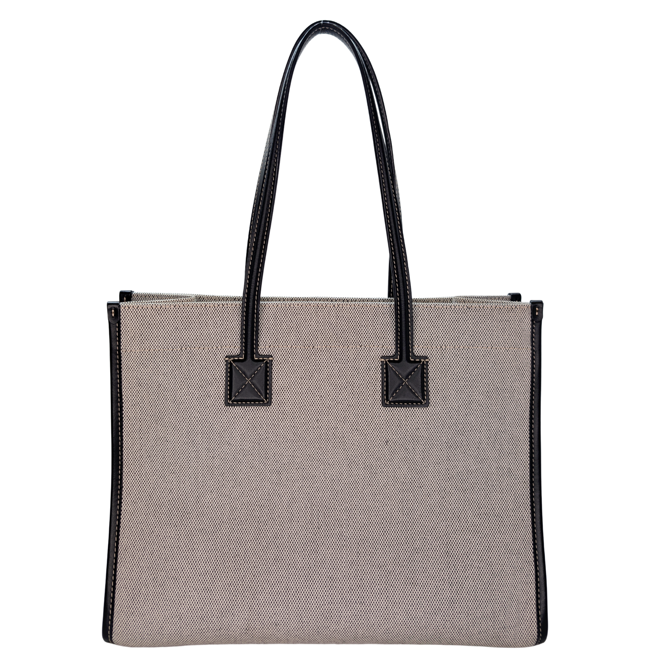 Burberry Canvas Smooth Calfskin Medium Two Tone Freya Tote