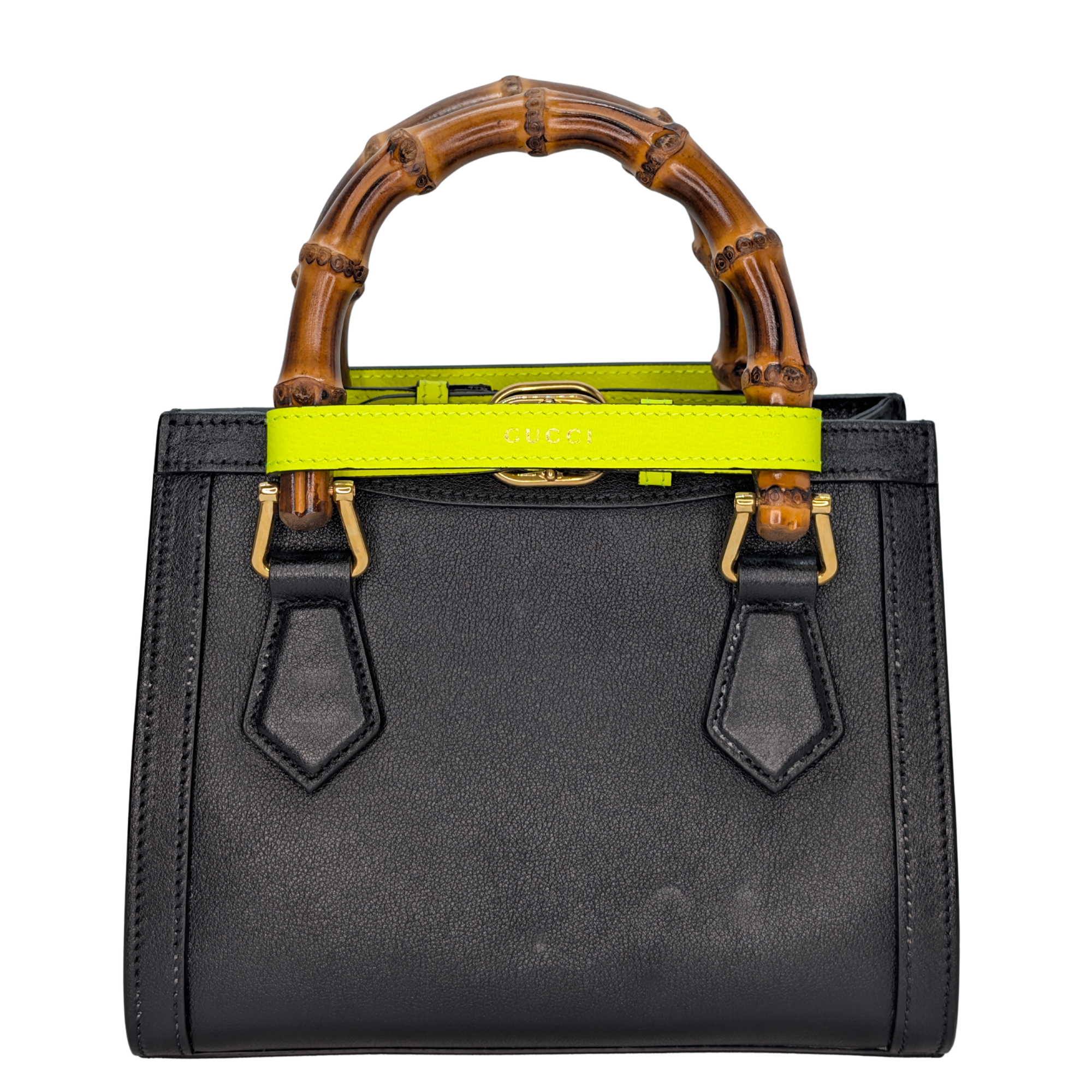 Gucci Mini Diana Bamboo Tote Bag Black