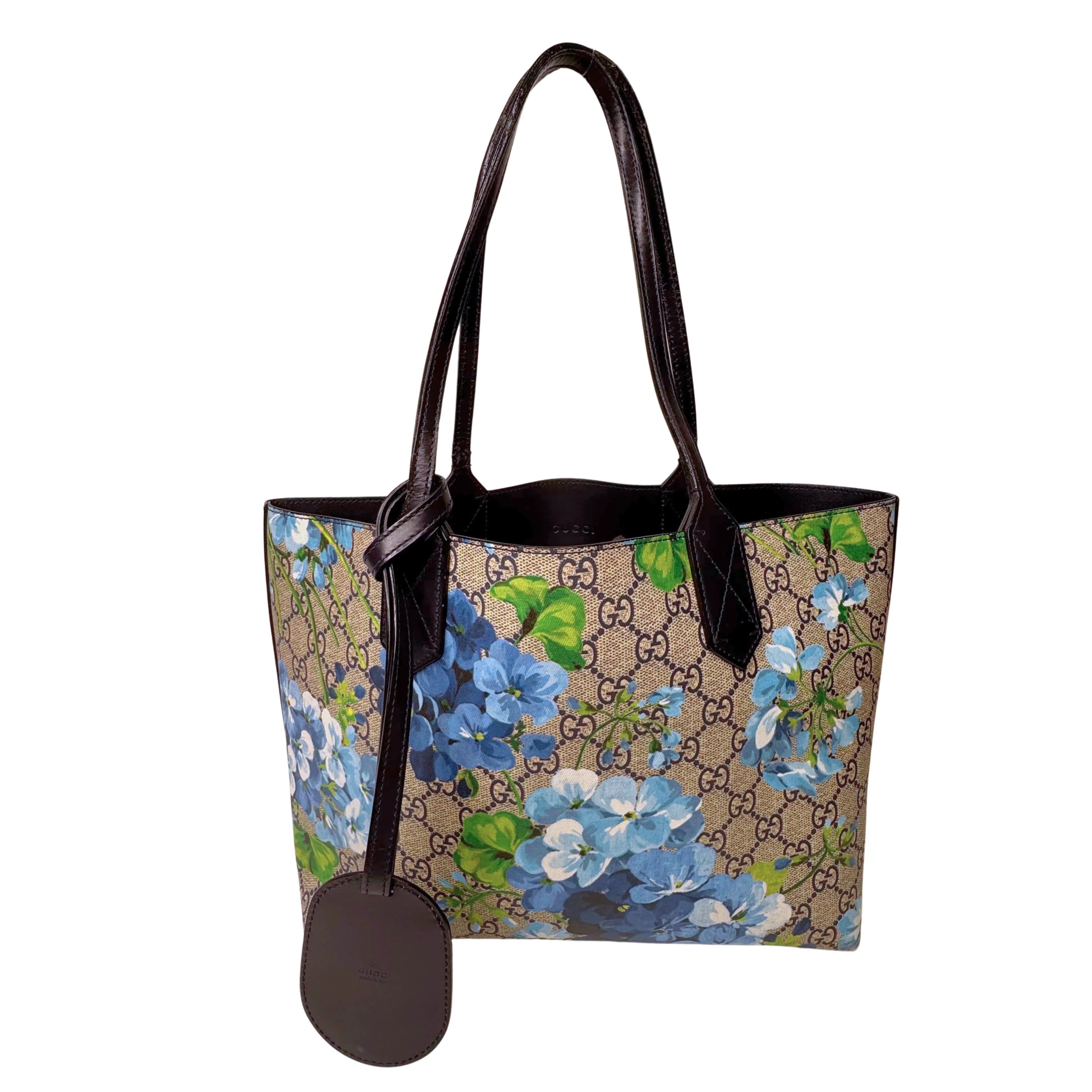 GG Supreme Monogram Blooms Small Tote Beige - Lost Designer