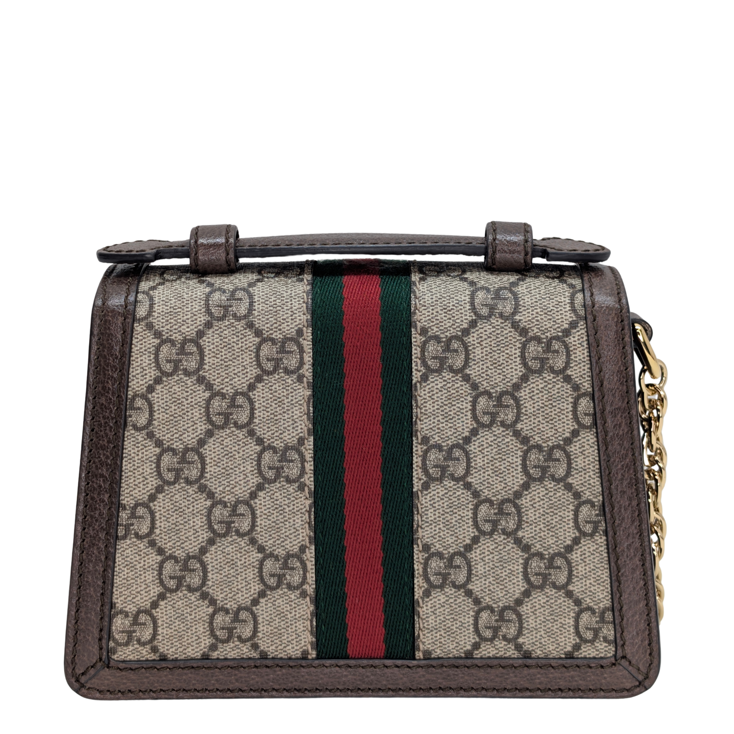 Gucci GG Supreme Ophidia Lock Mini Top Handle Shoulder Bag
