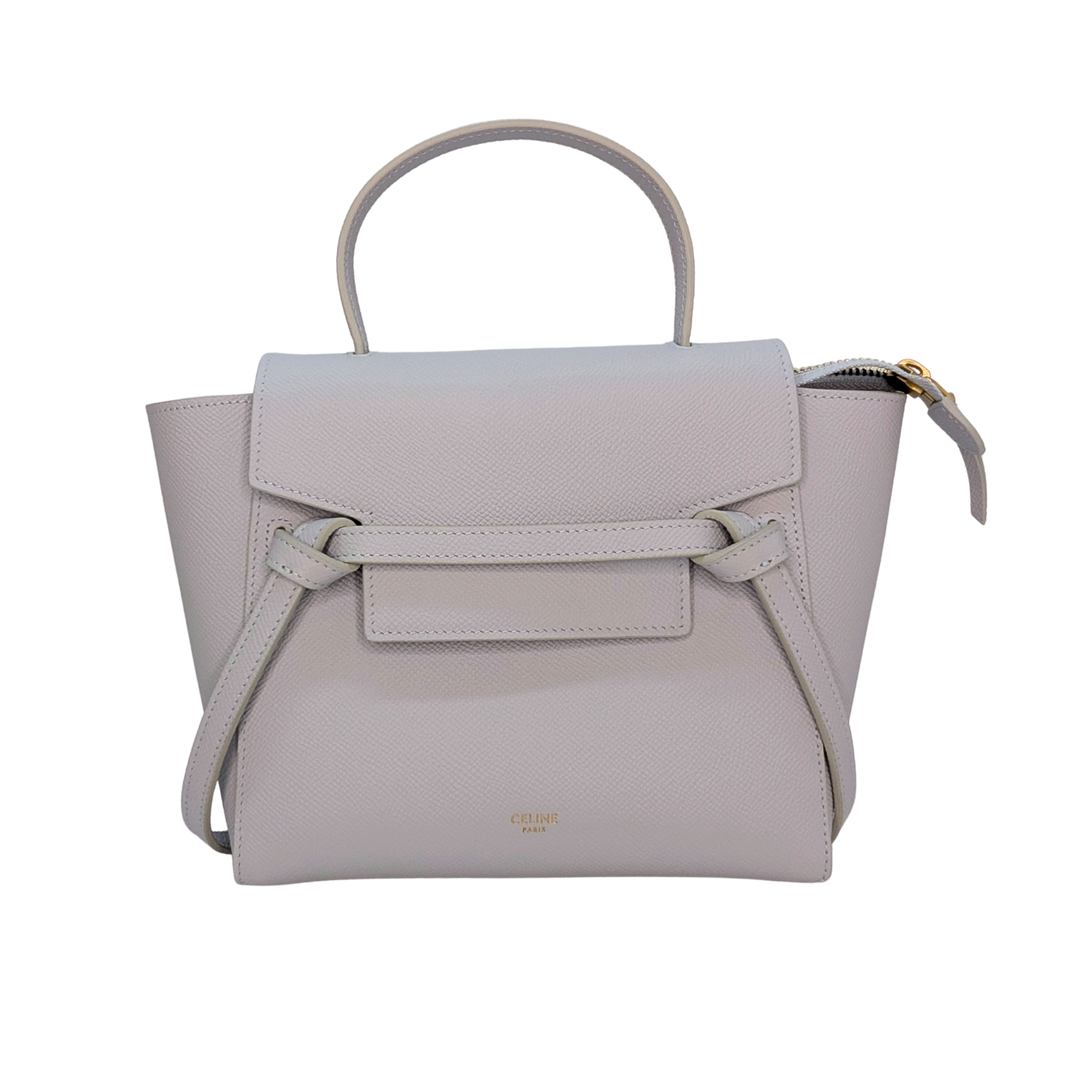 Celine Micro Grained Calfskin Belt Bag Pearl Blue