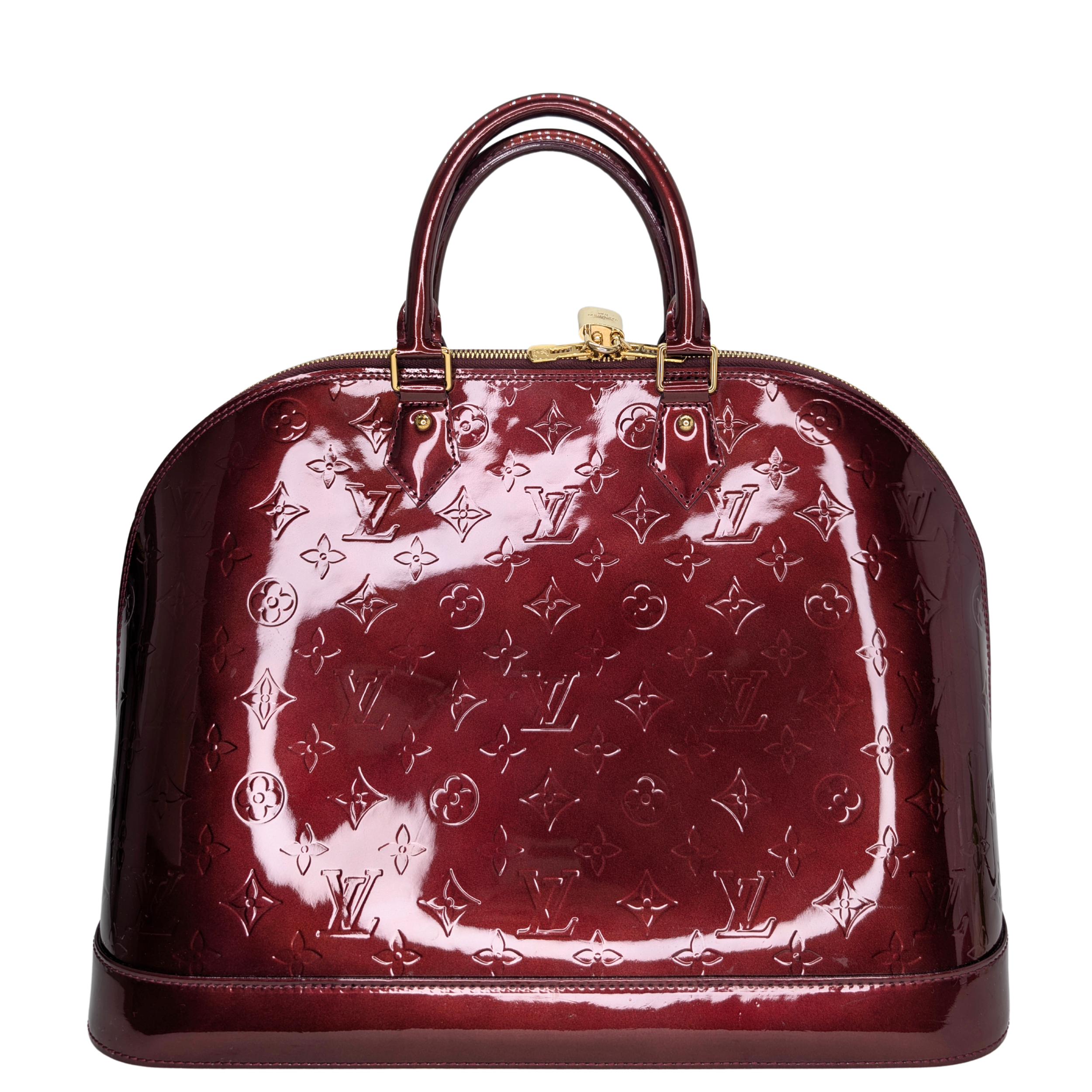 Louis Vuitton Alma GM Monogram Vernis Amarante