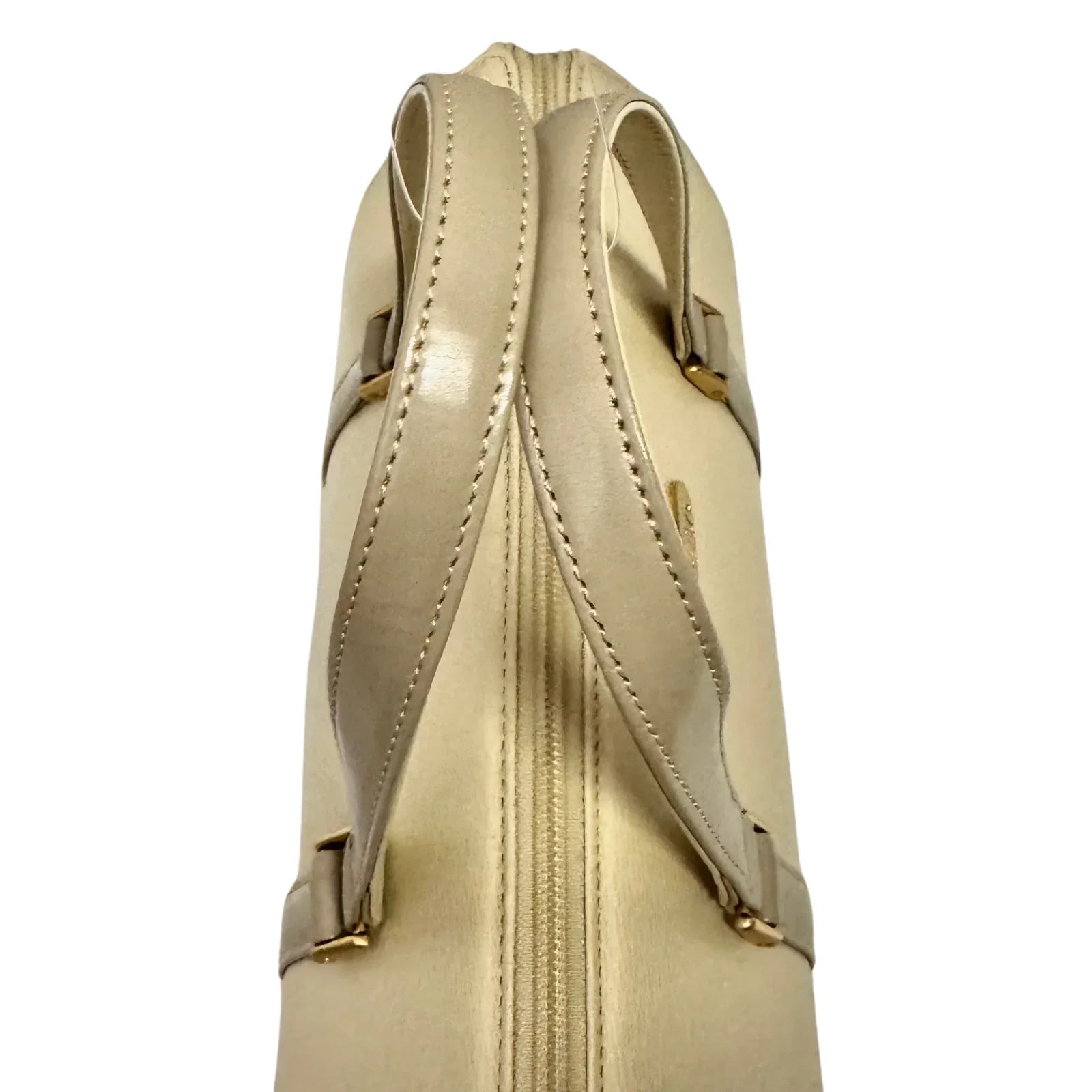 Burberry Mini Boston Bag Leather Beige - Lost Designer