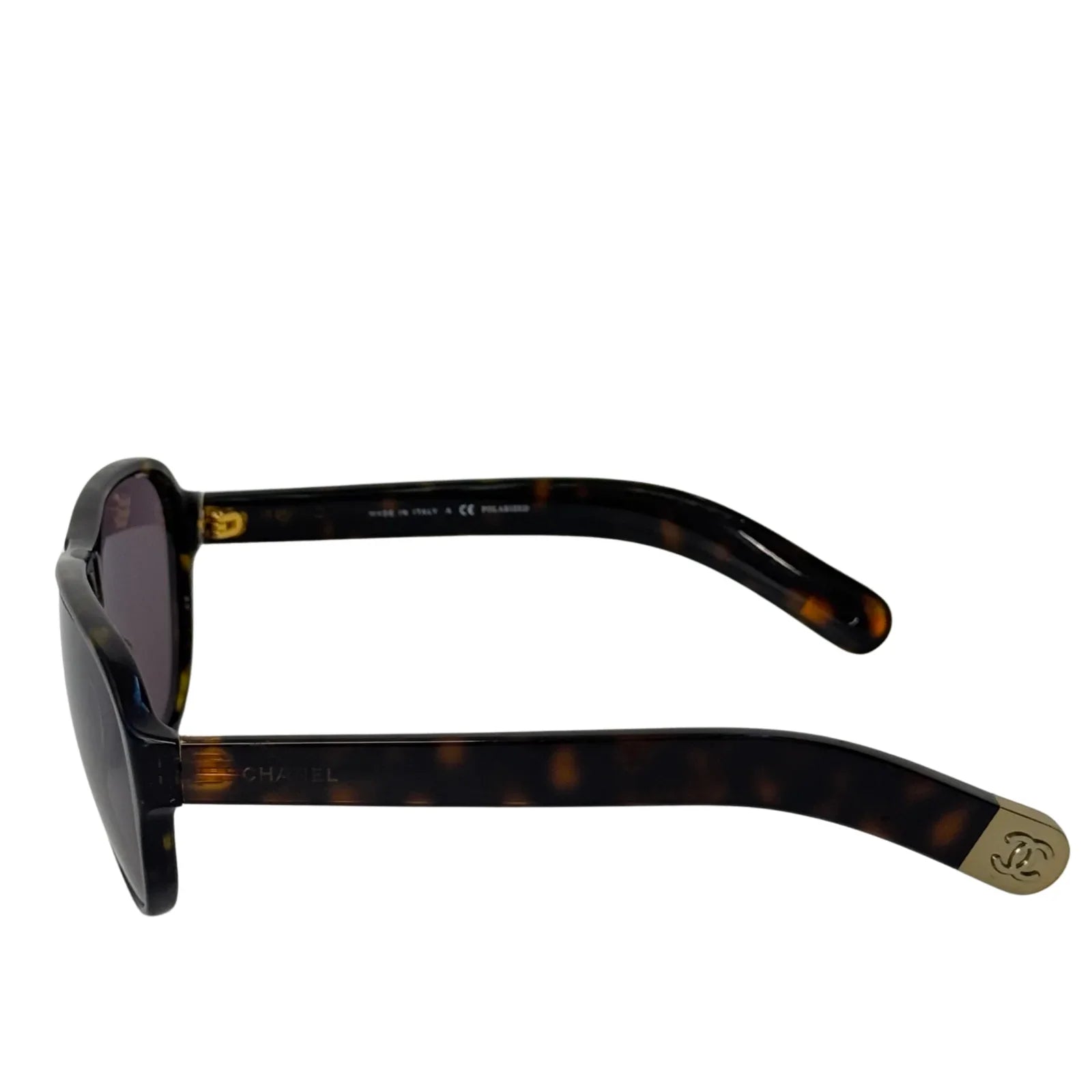 CHANEL Polarized Tortoise Aviator Sunglasses 5233 - Lost Designer