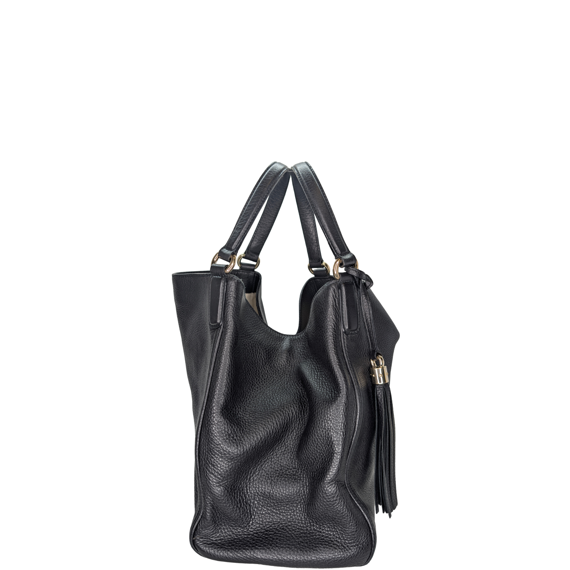 Gucci Soho Large Shoulder Tote Bag Black