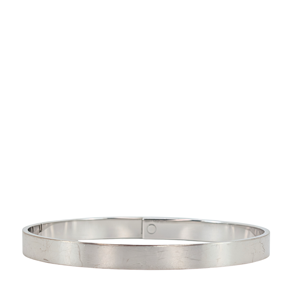 Hermes Kelly Diamond Bracelet Bangle Small SH 18k White Gold