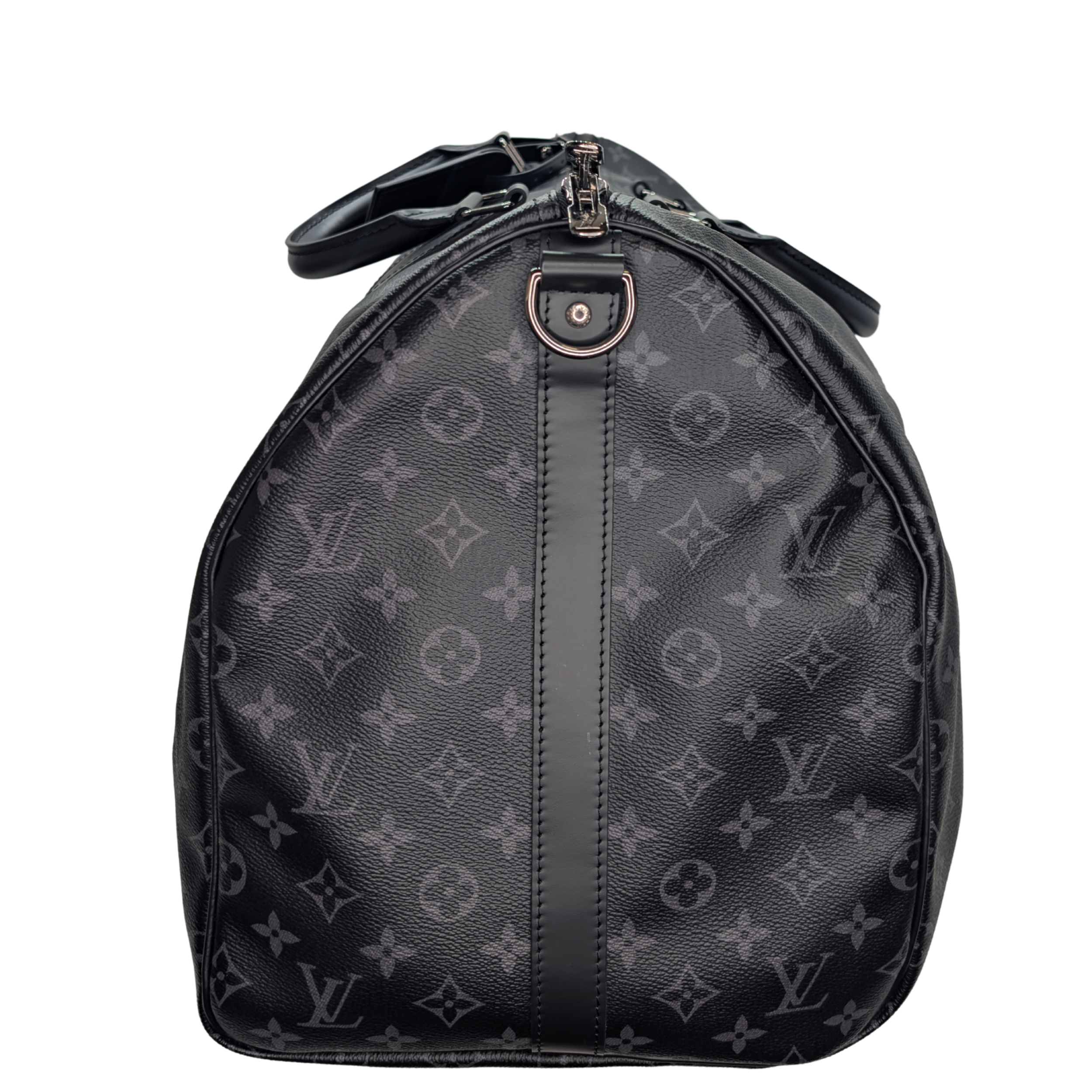 Louis Vuitton Keepall Bandoulière 55 Monogram Eclipse Charcoal Black