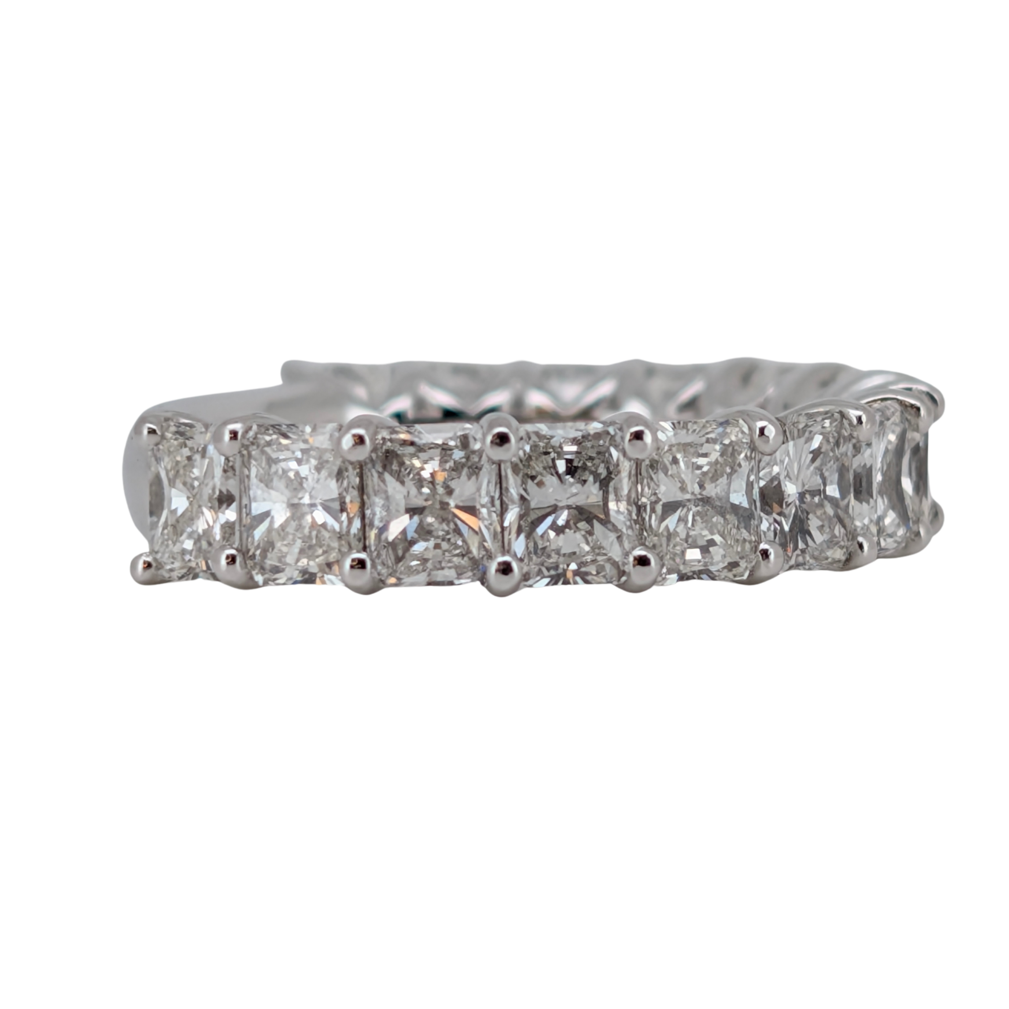 6.00ct Natural Diamond Radiant Cut Ring On 18K Gold