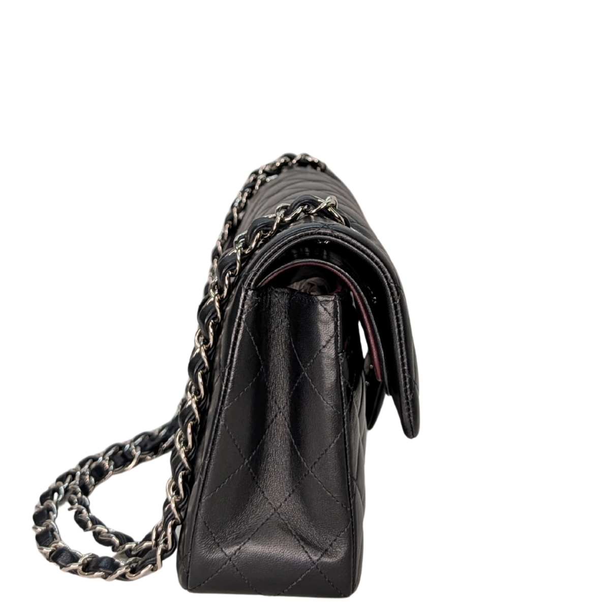 Chanel Small Classic Double Flap Lambskin Black SHW