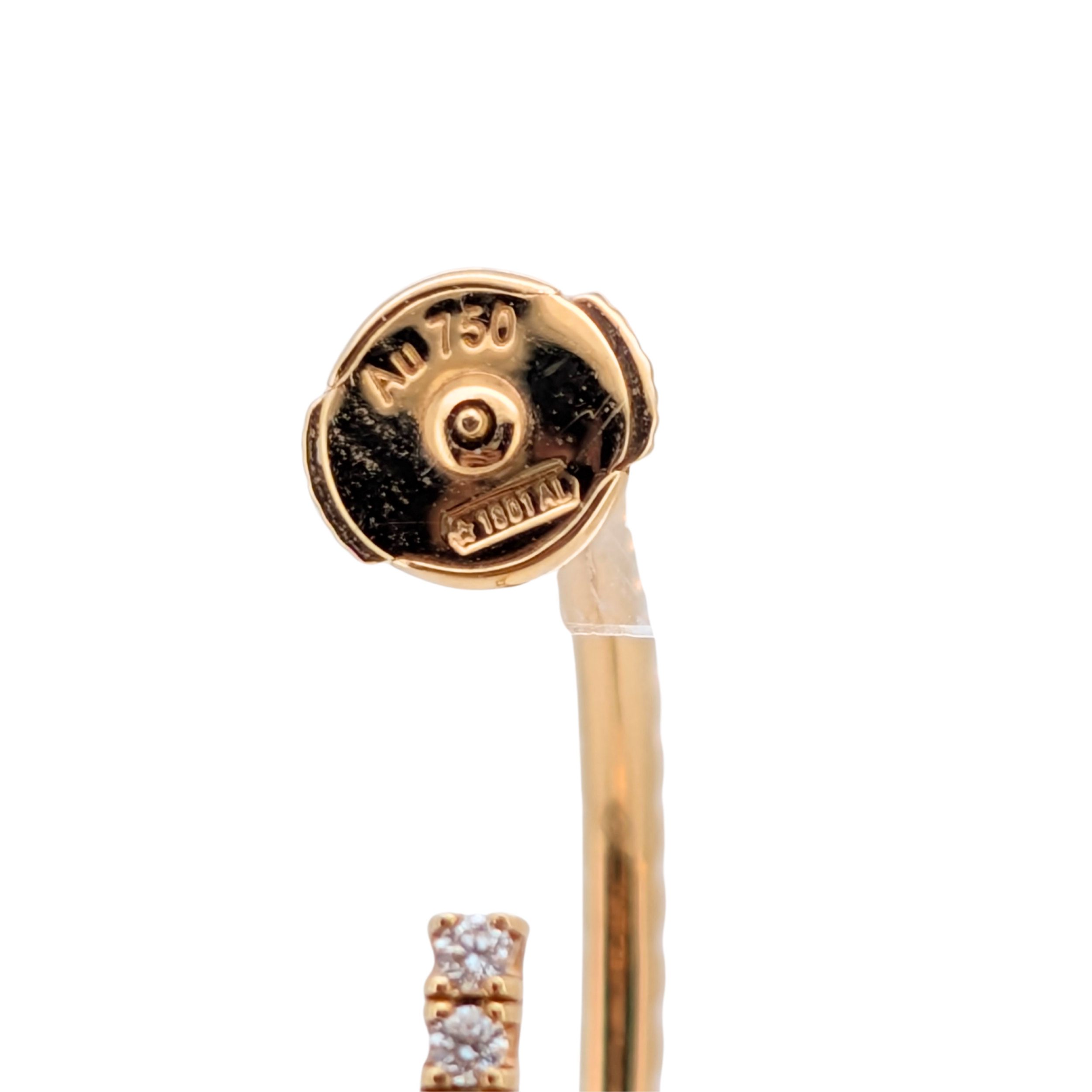 Cartier Étincelle de Cartier Medium Diamond Hoop Earrings in 18ct Yellow Gold
