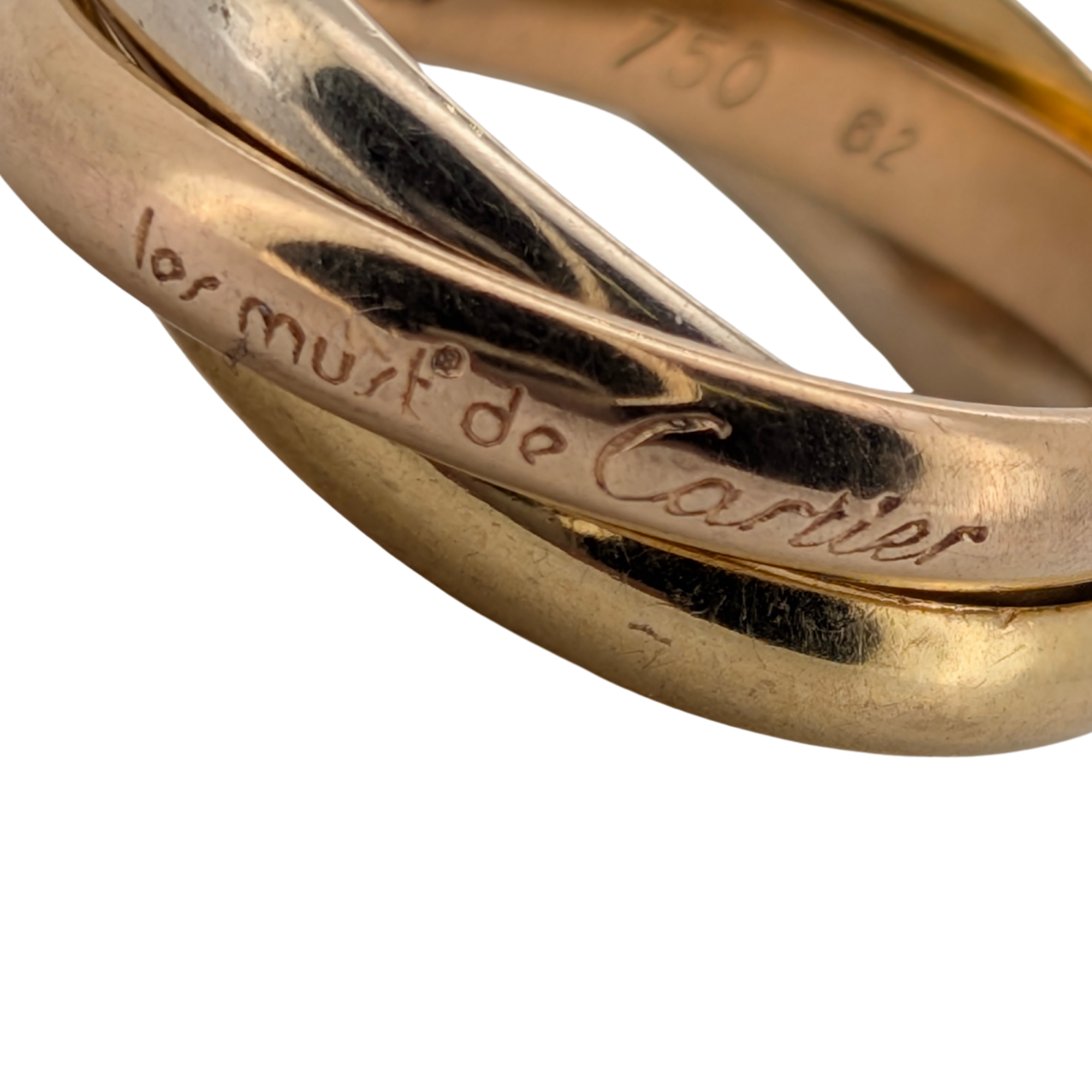 Cartier 18k Gold Trinity Ring Multi Colour