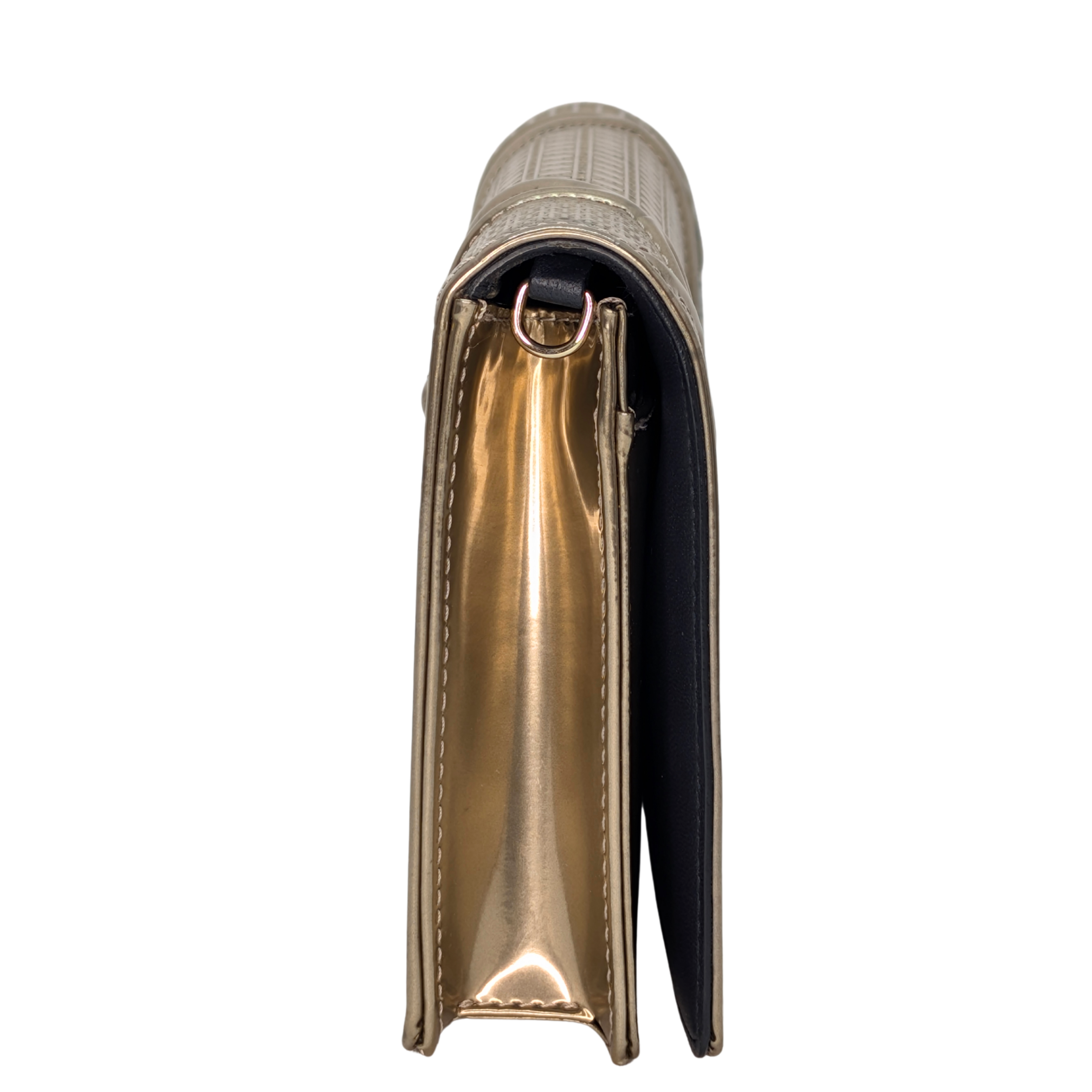 Dior Micro Cannage Leather Baby Diorama Bag Metallic Gold