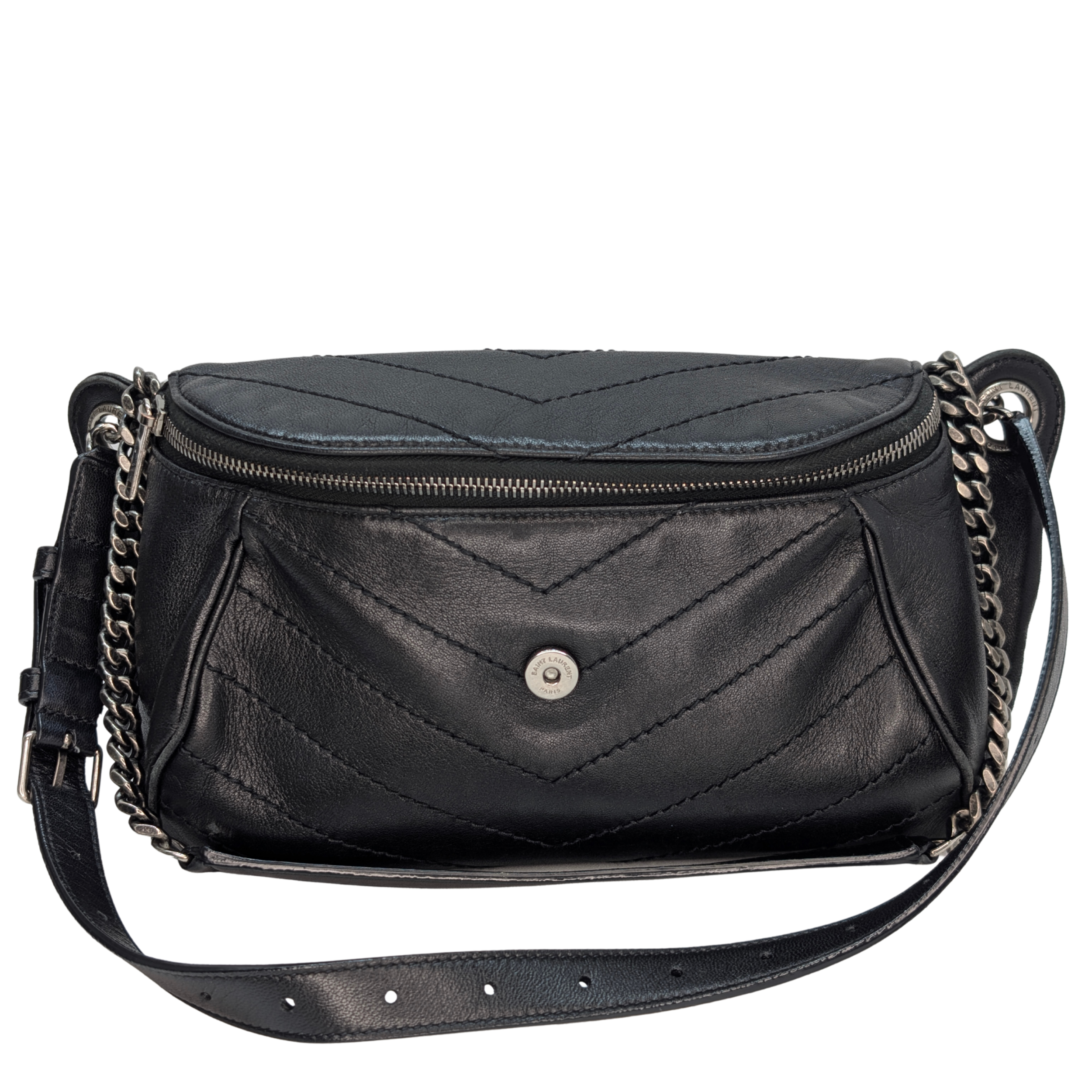 Saint Laurent Niki Stardust studded Bag Black