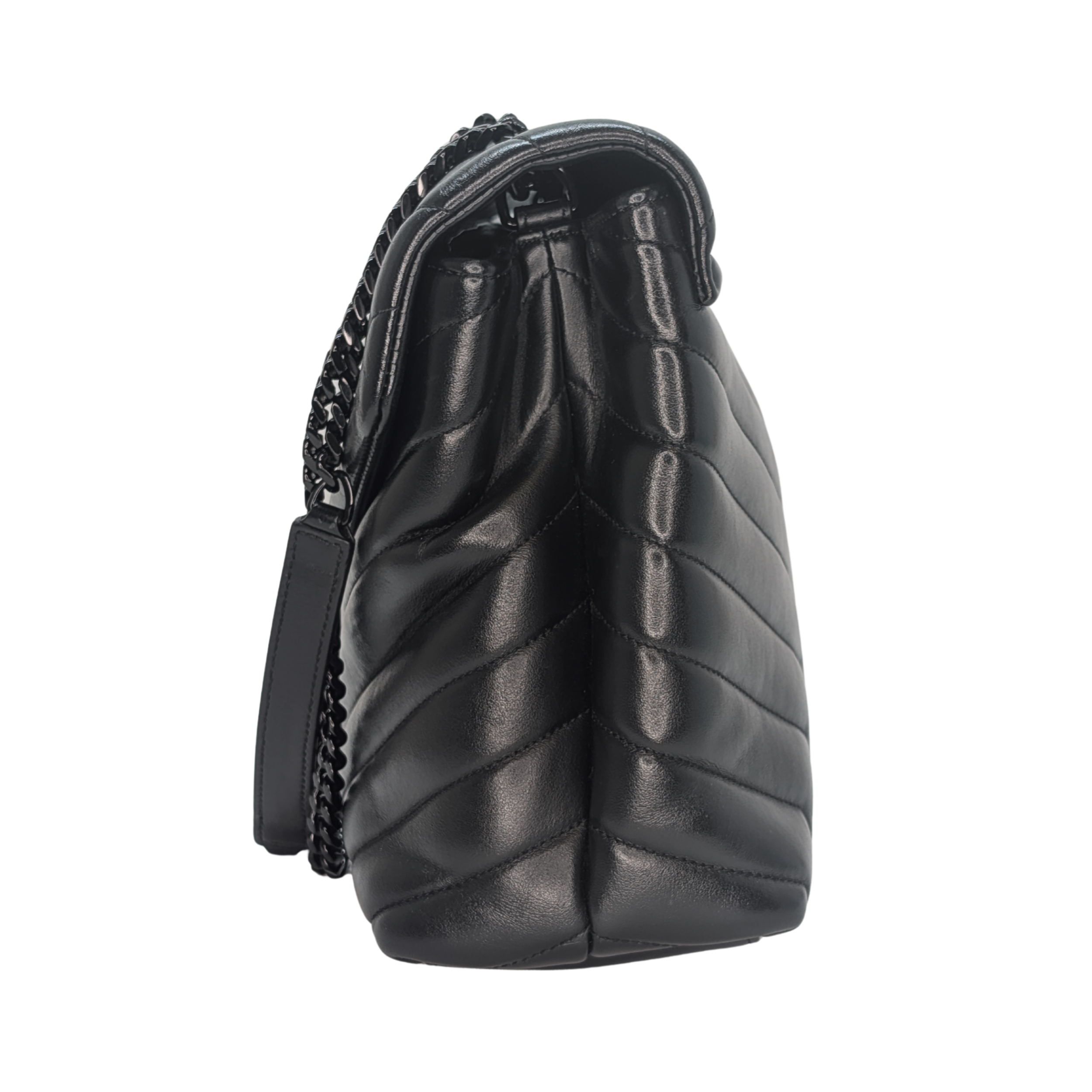 Saint Laurent Loulou Toy Medium Shoulder Bag Black