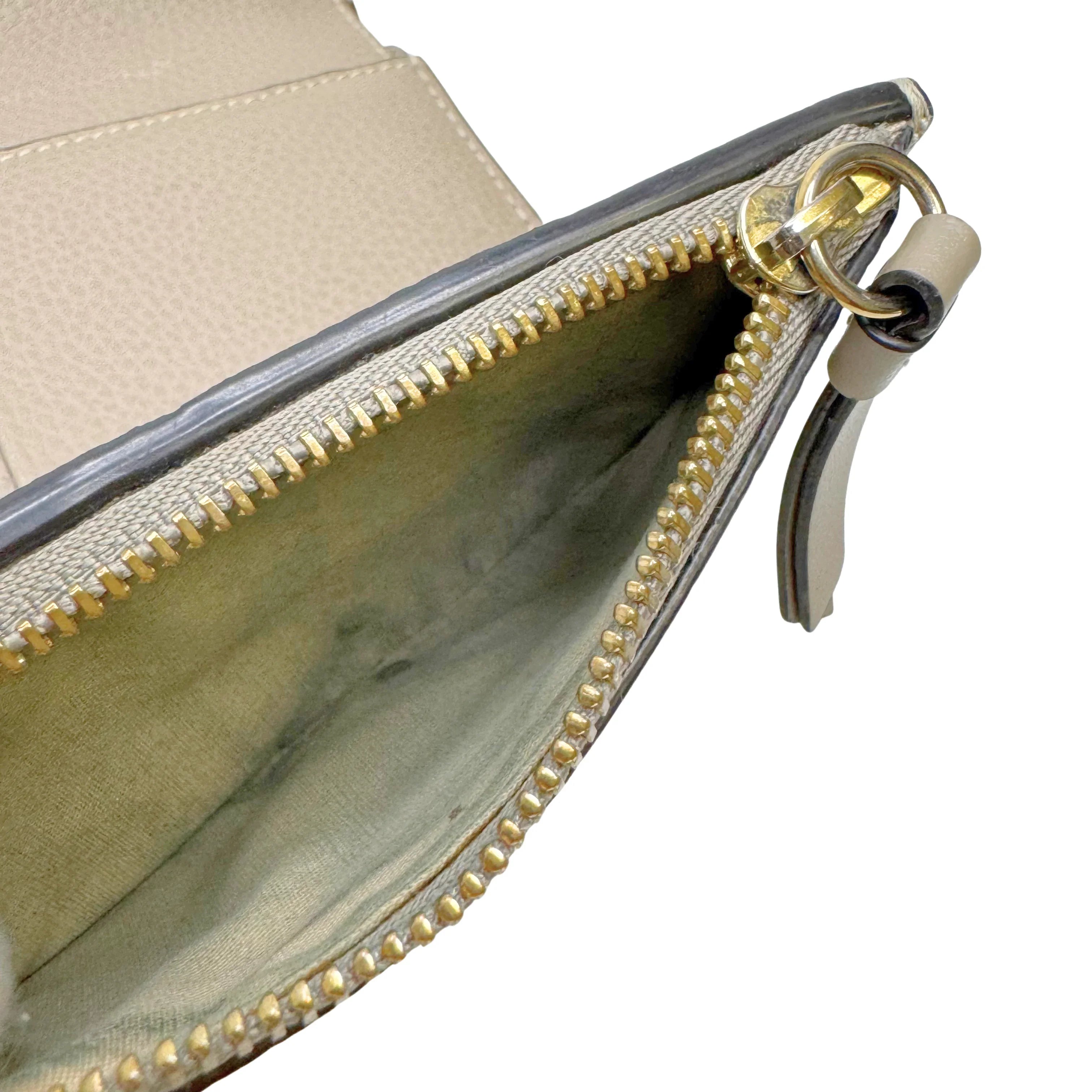 Chloe Calfskin Small Darryl Trifold Wallet Motty Grey - Lost Designer