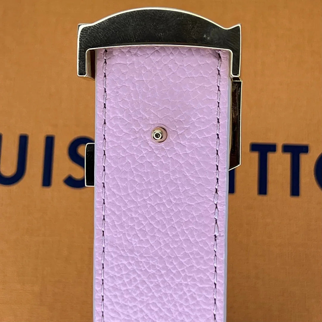 Louis Vuitton Damier Azur LV Initiales 30mm Reversible Belt - Lost Designer