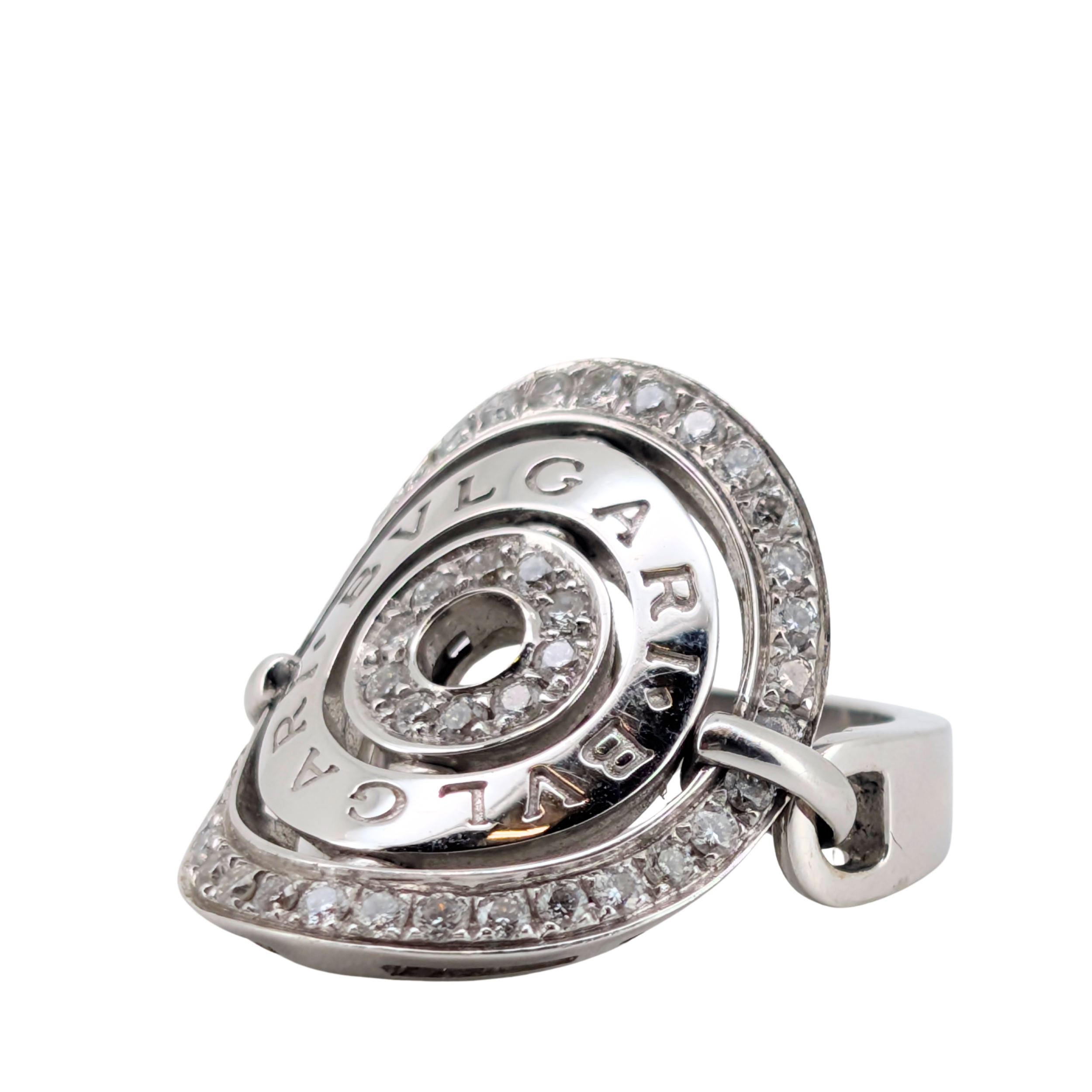 Bvlgari Astrale Cerchi Diamond Ring Previously Owned by Cathy Freeman