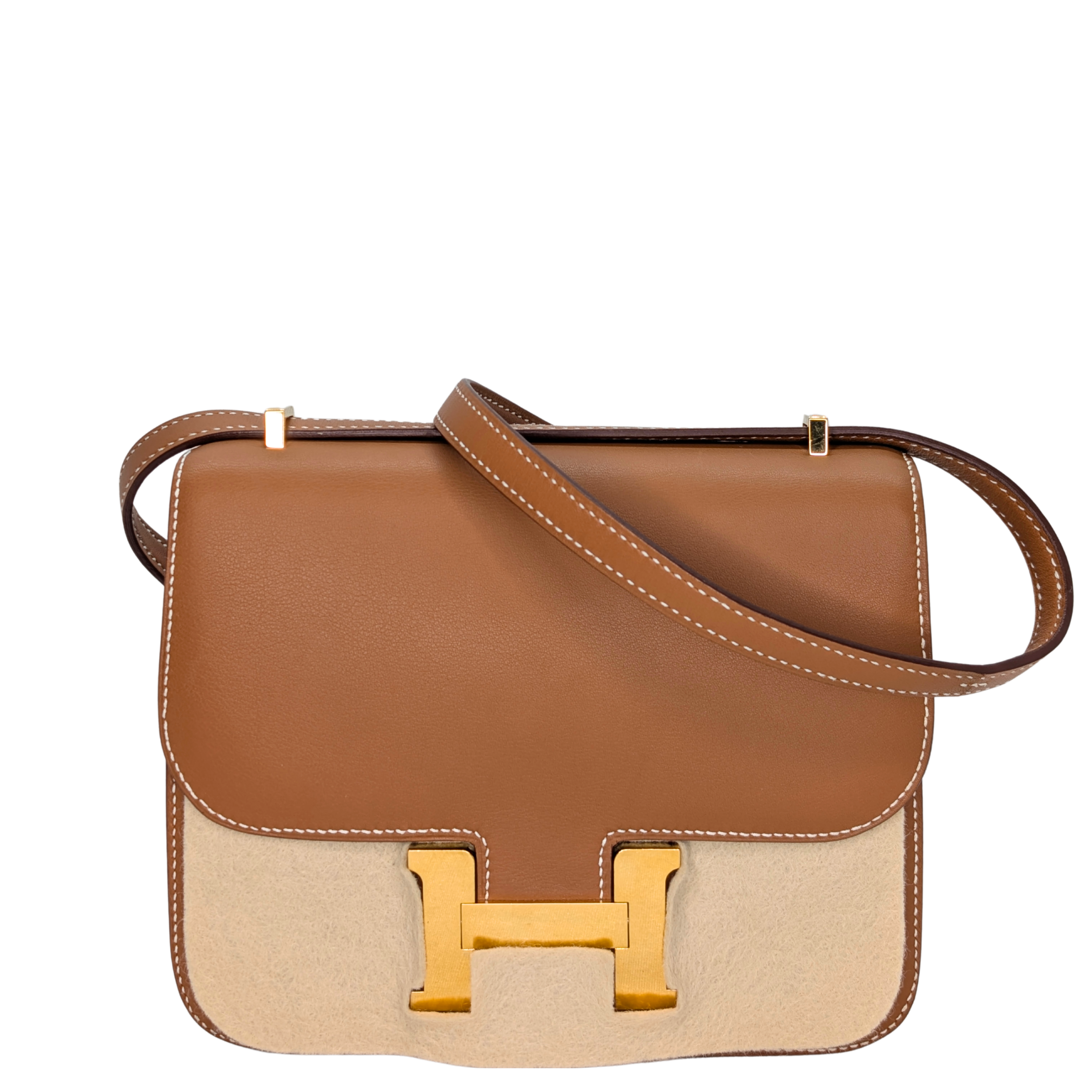 Hermes Mini Constance Swift Gold GHW Stamp C