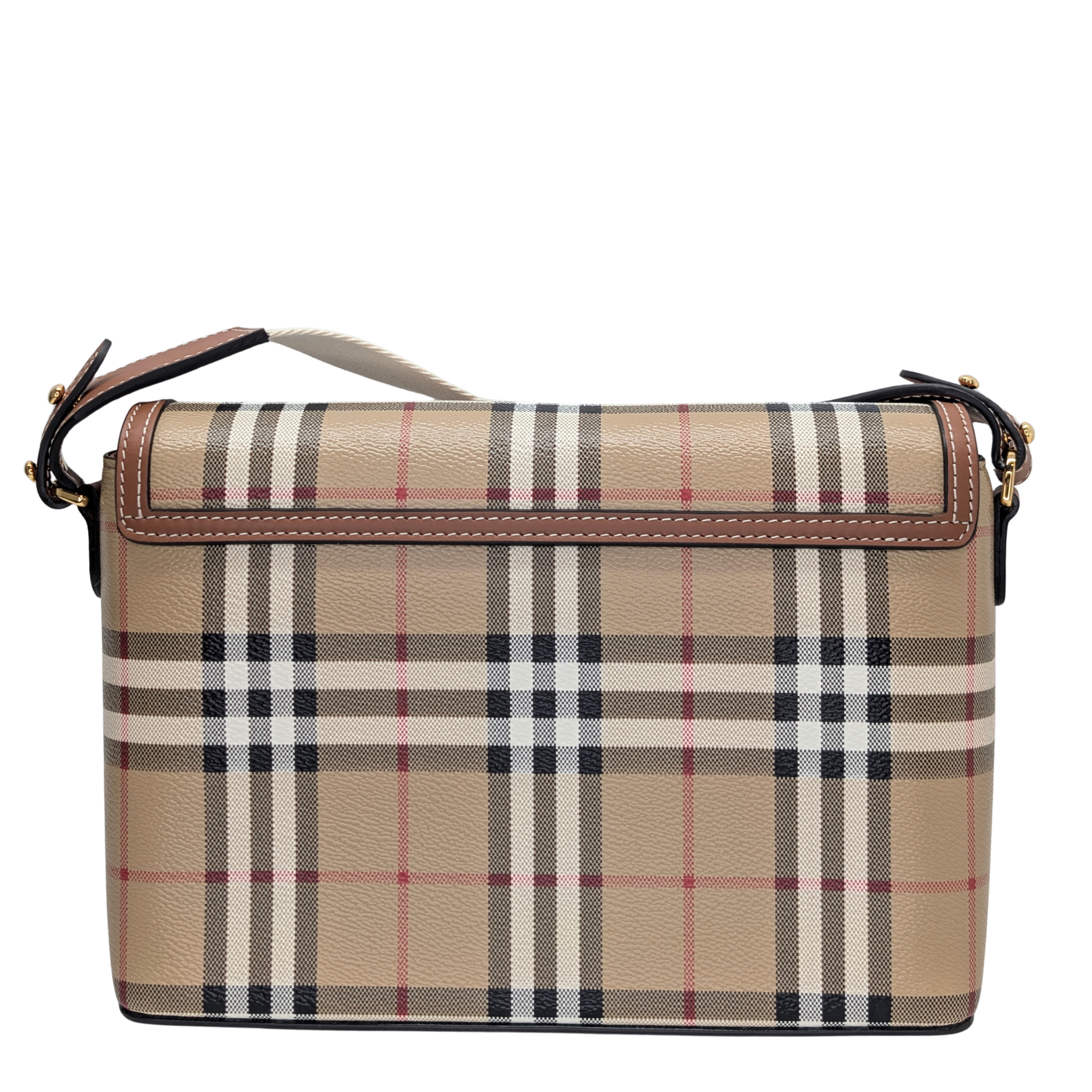 Burberry Note Check Crossbody Bag