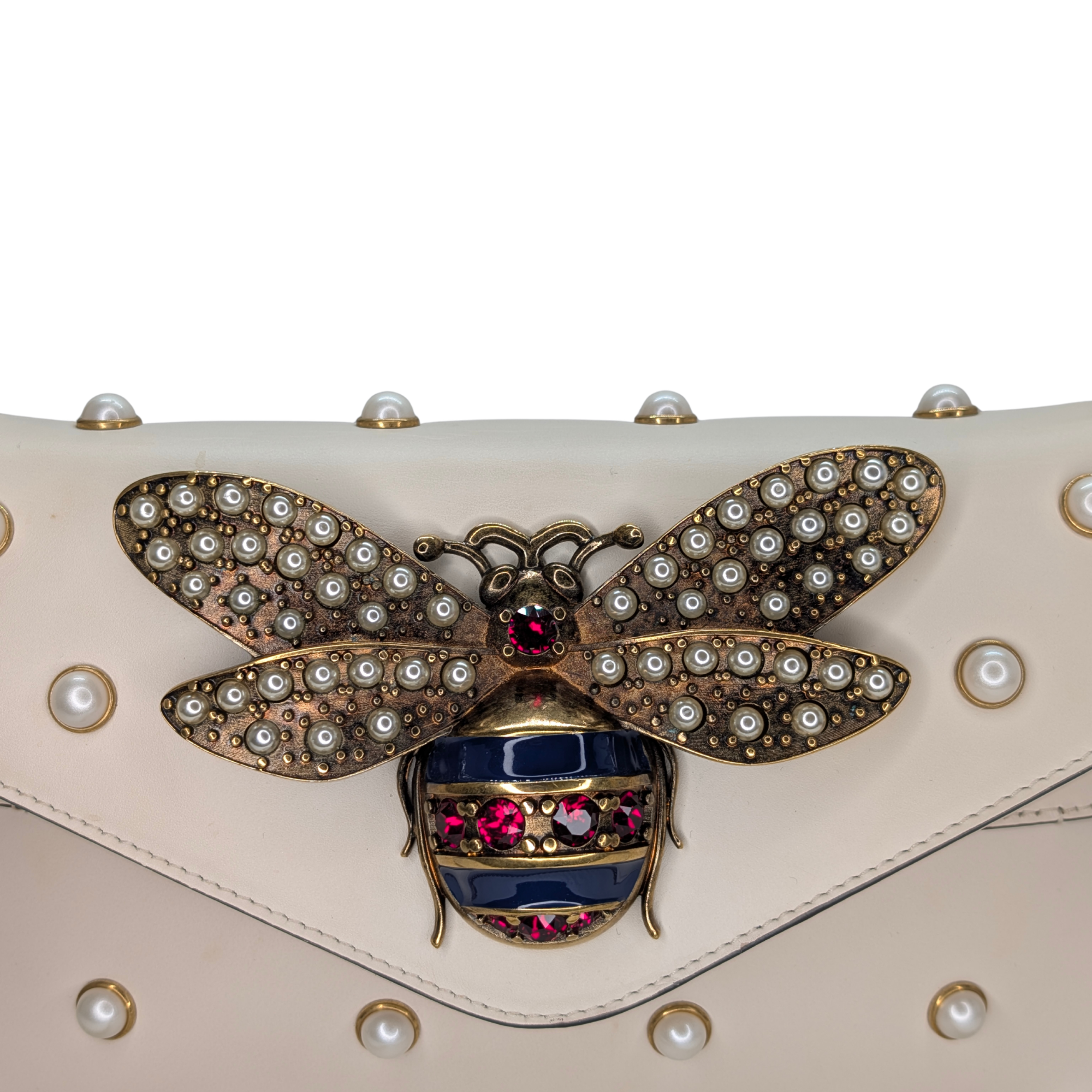 Gucci Mini Queen Margaret Broadway Bag Beige