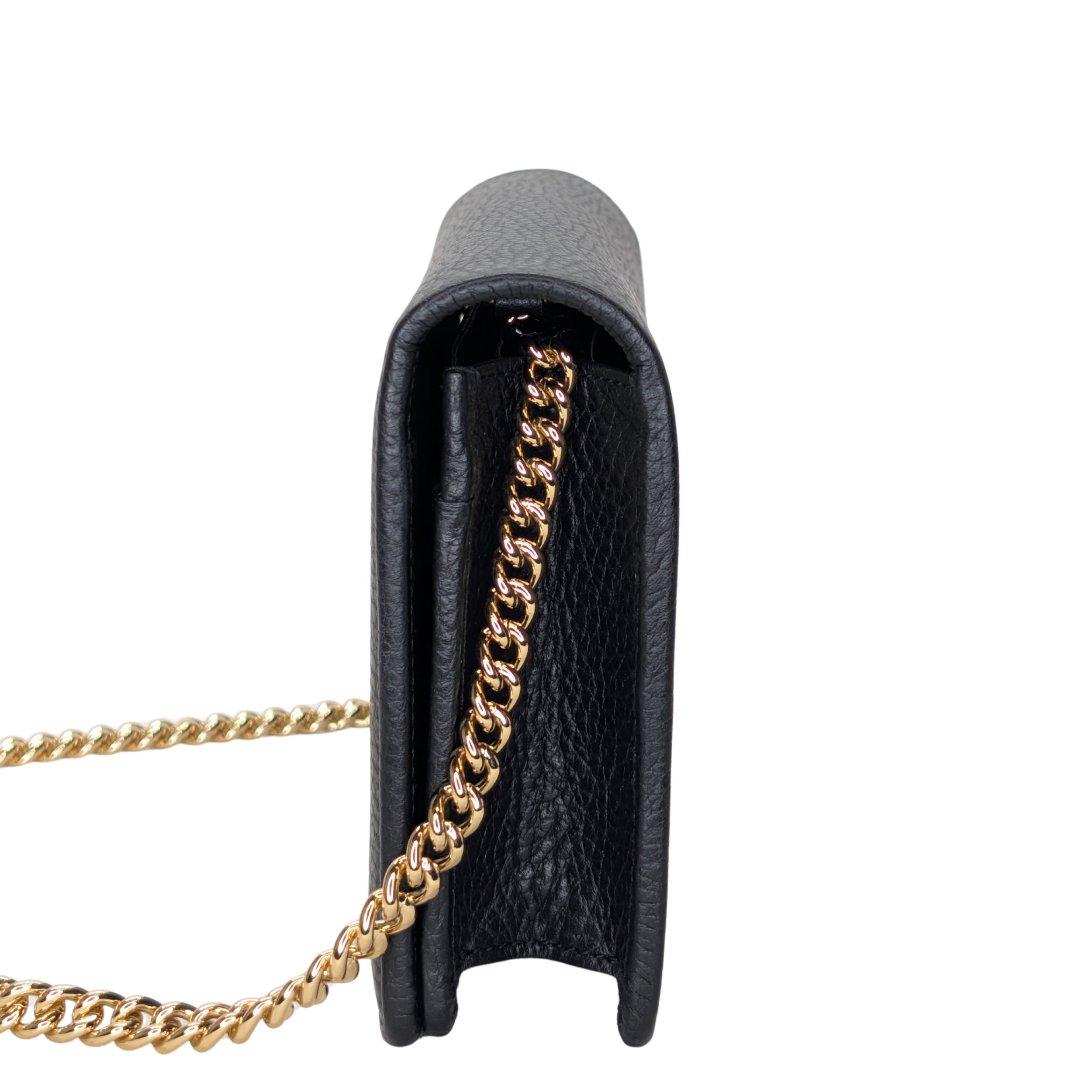 Gucci GG Marmont wallet on Chain Black
