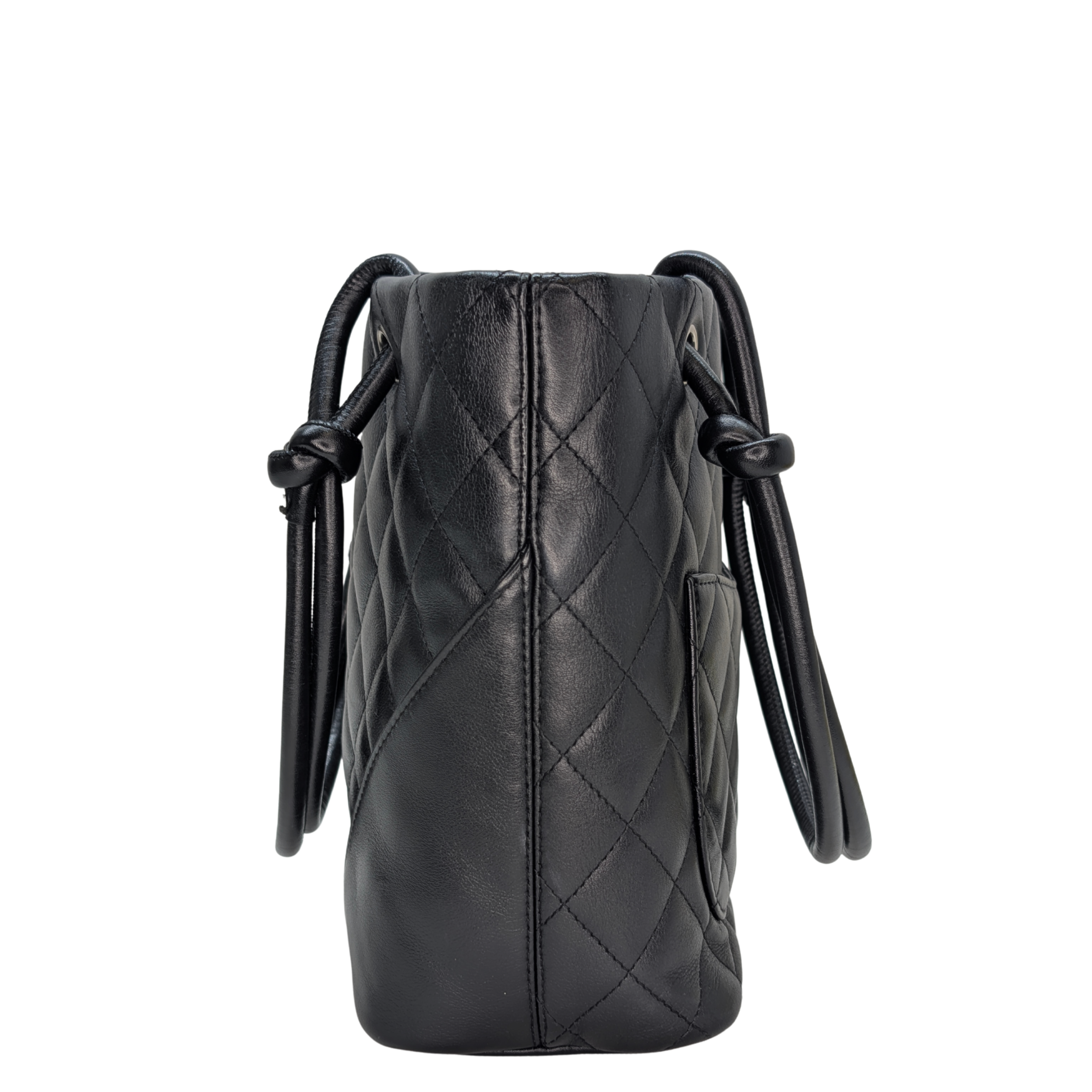 Chanel Cambon Ligne Tote Small Black on Black Bag