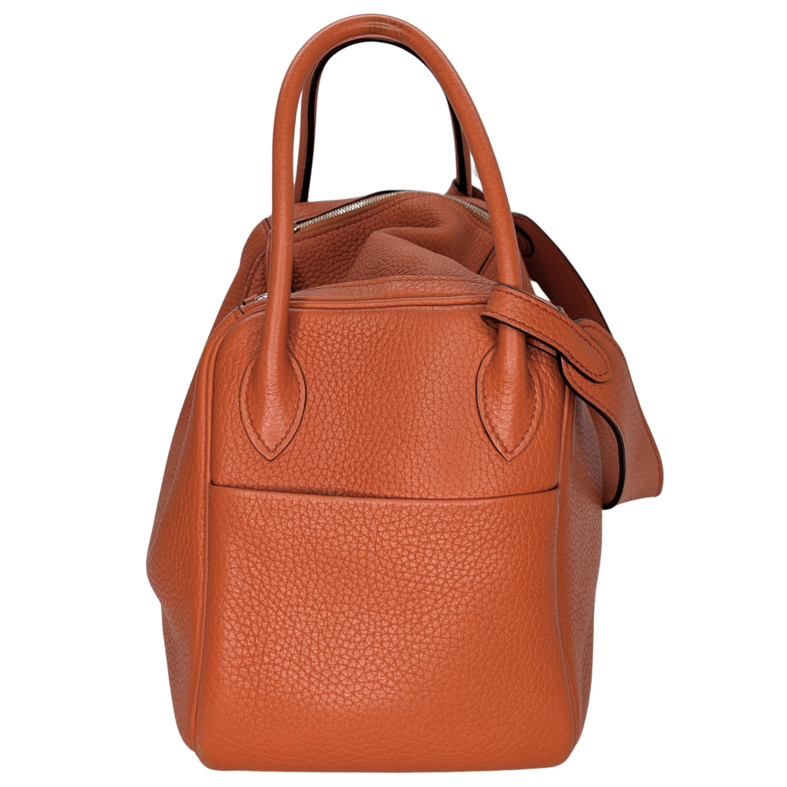Hermes Lindy Clemence 26 X Stamp SHW Orange