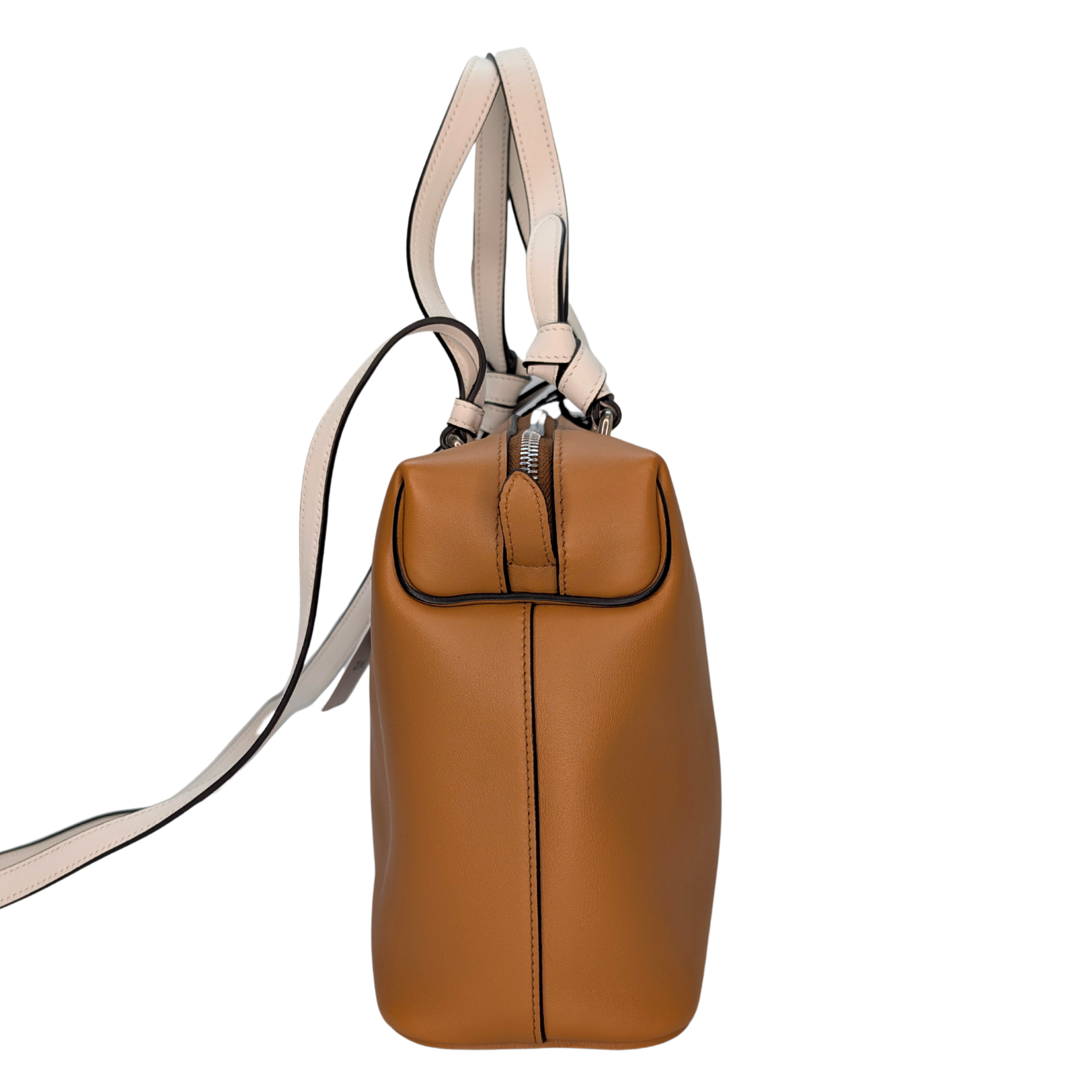 Celine Soft Cube Leather Bag Small Light Tan