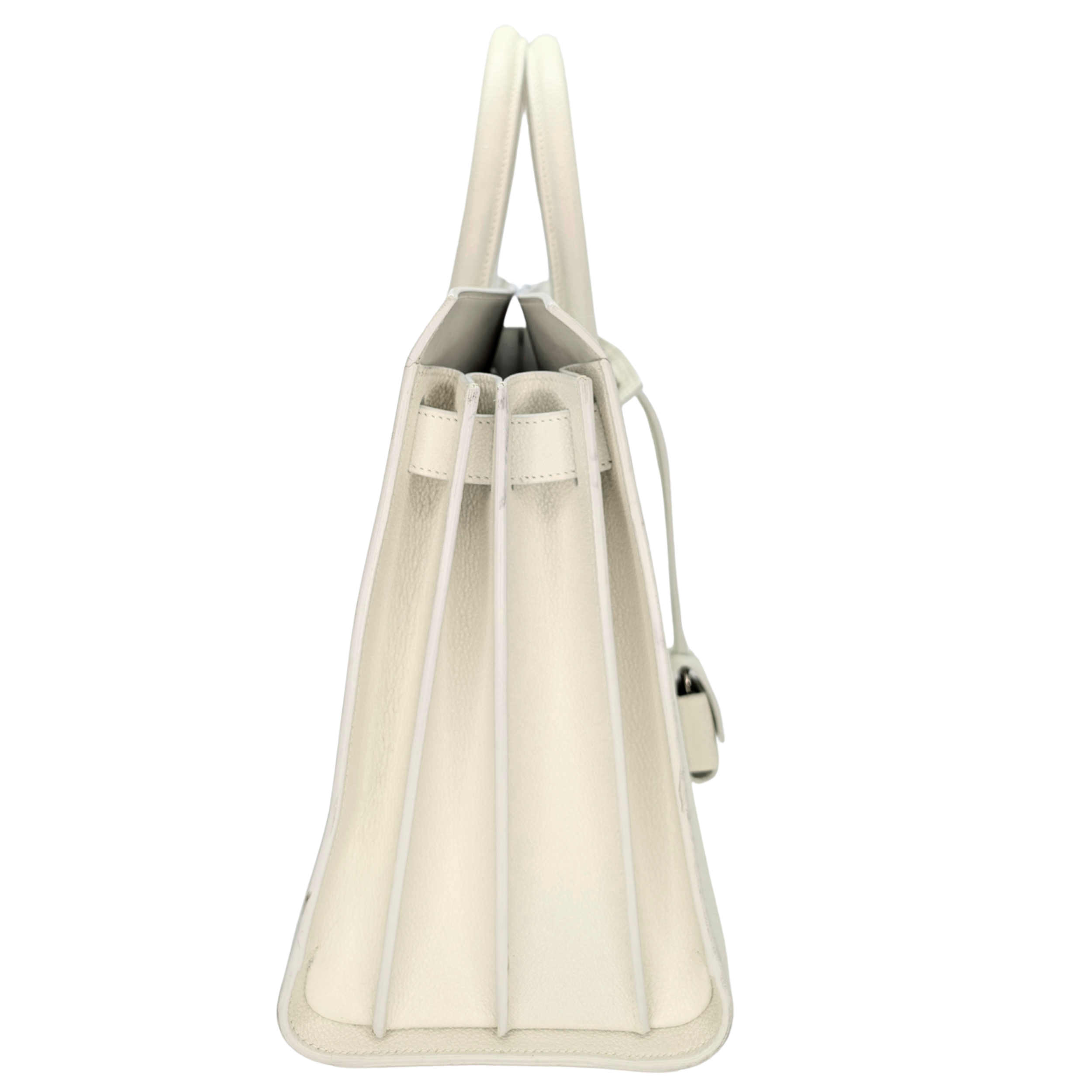 Saint Laurent Sac De Jour Leather White