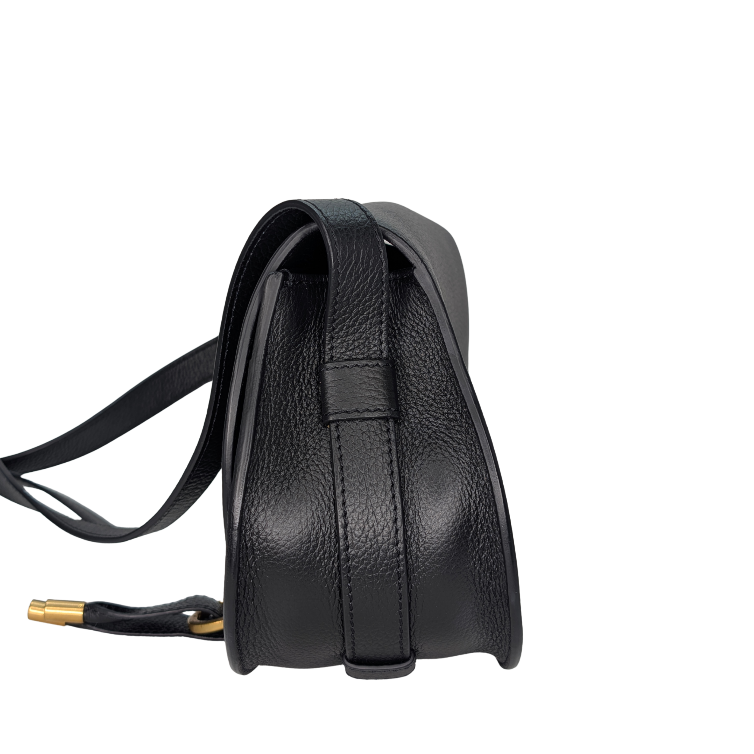 Chloe Marcie Saddle Small Bag Black
