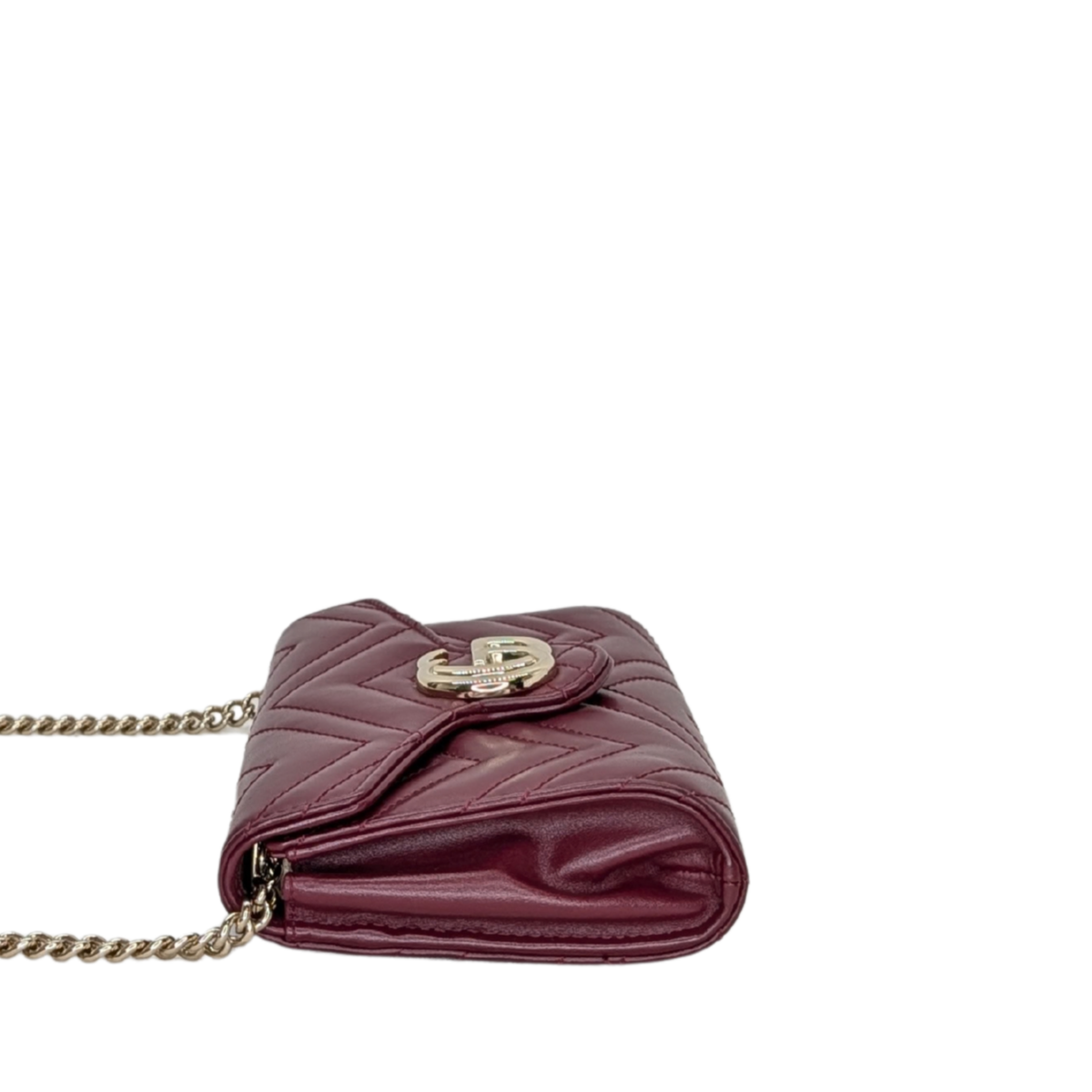 Gucci Marmont Small Wallet on Chain Bag Burgundy