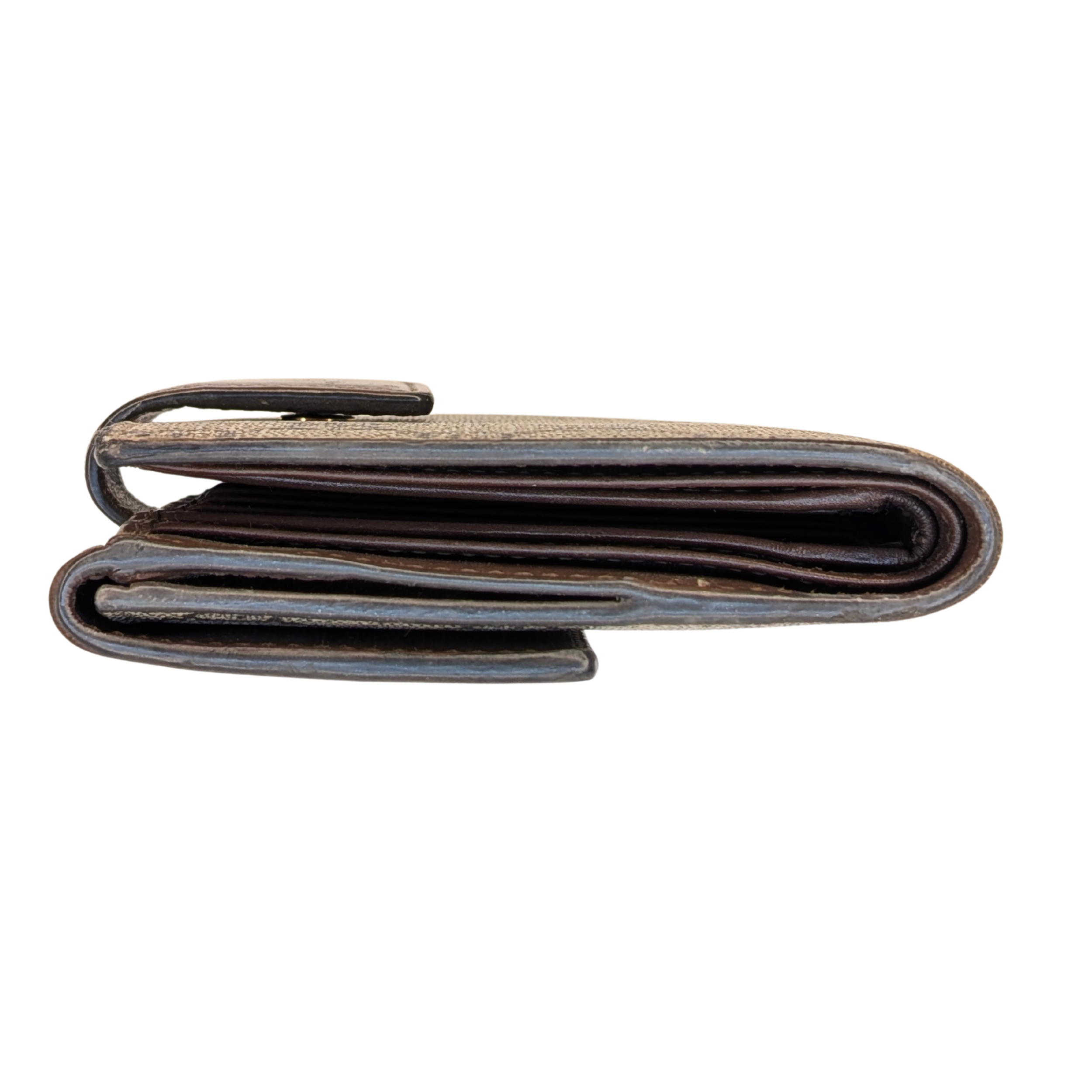 Gucci Trifold Wallet GG Supreme Brown