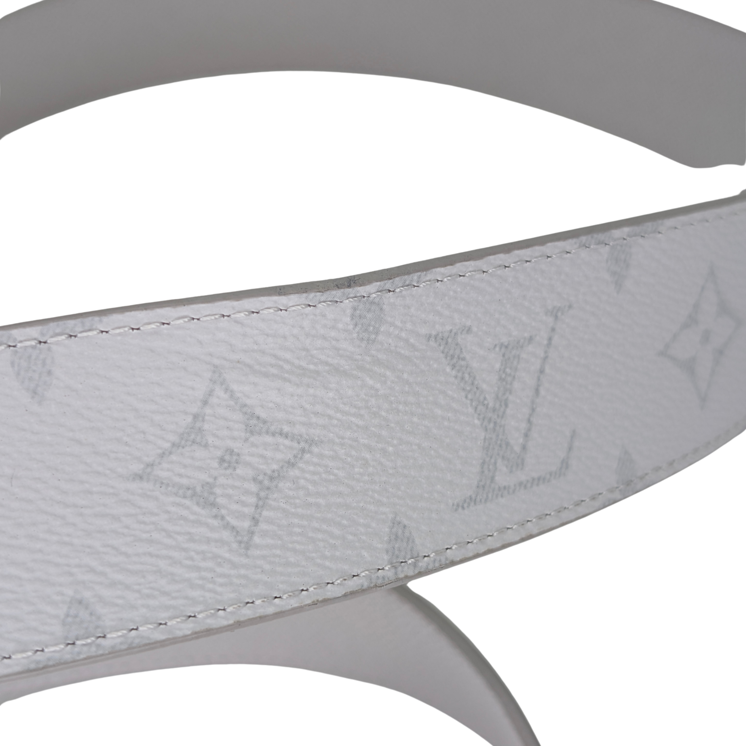 Louis Vuitton LV Initiales white monogram 40mm Reversible Belt